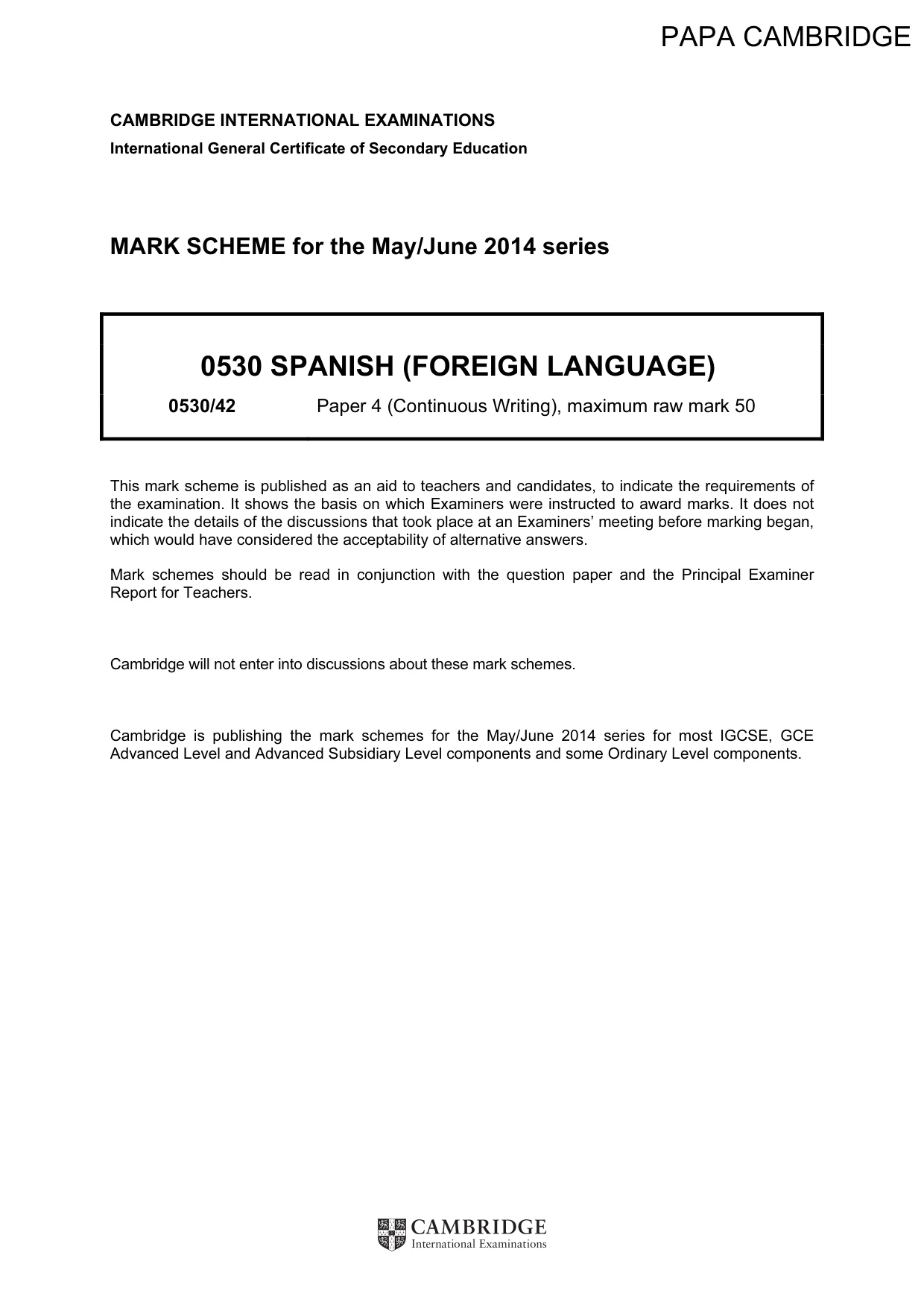 Mark scheme, page 1 of 20