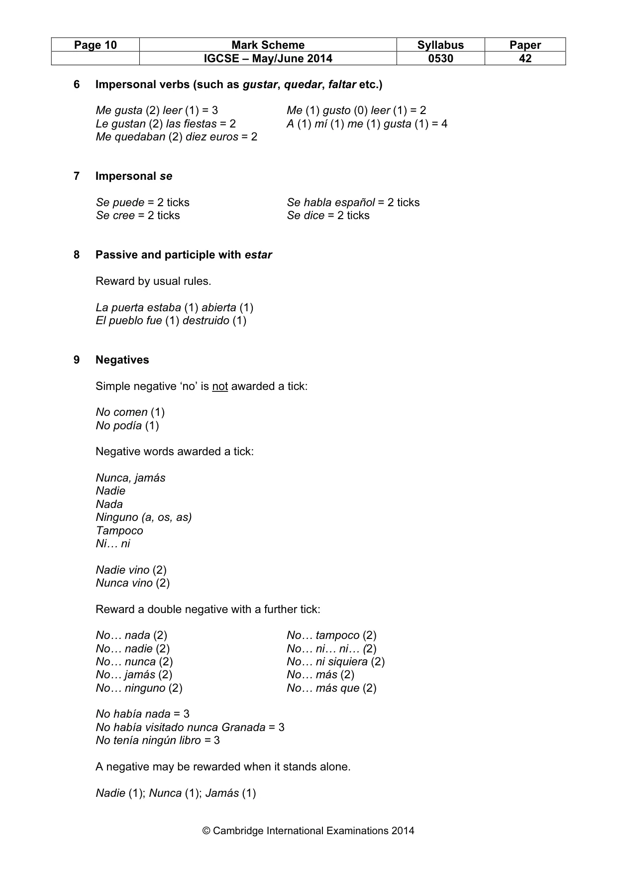 Mark scheme, page 10 of 20