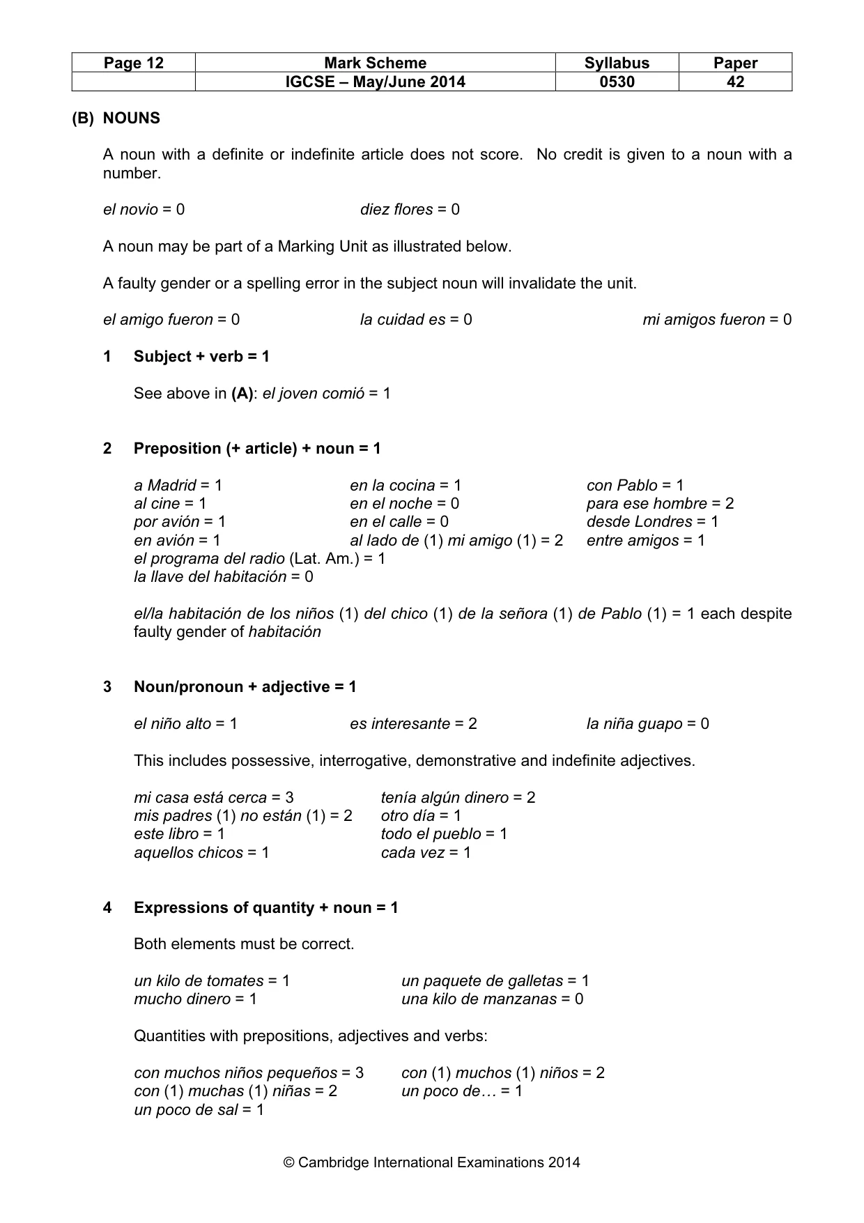 Mark scheme, page 12 of 20