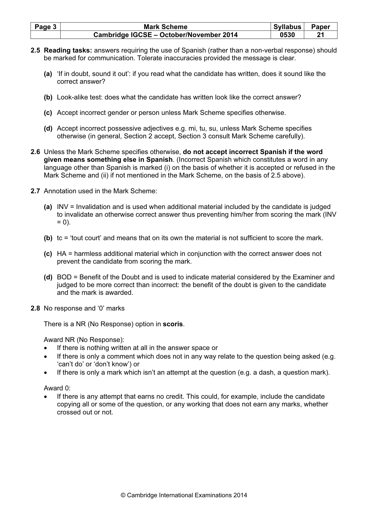 Mark scheme, page 3 of 13