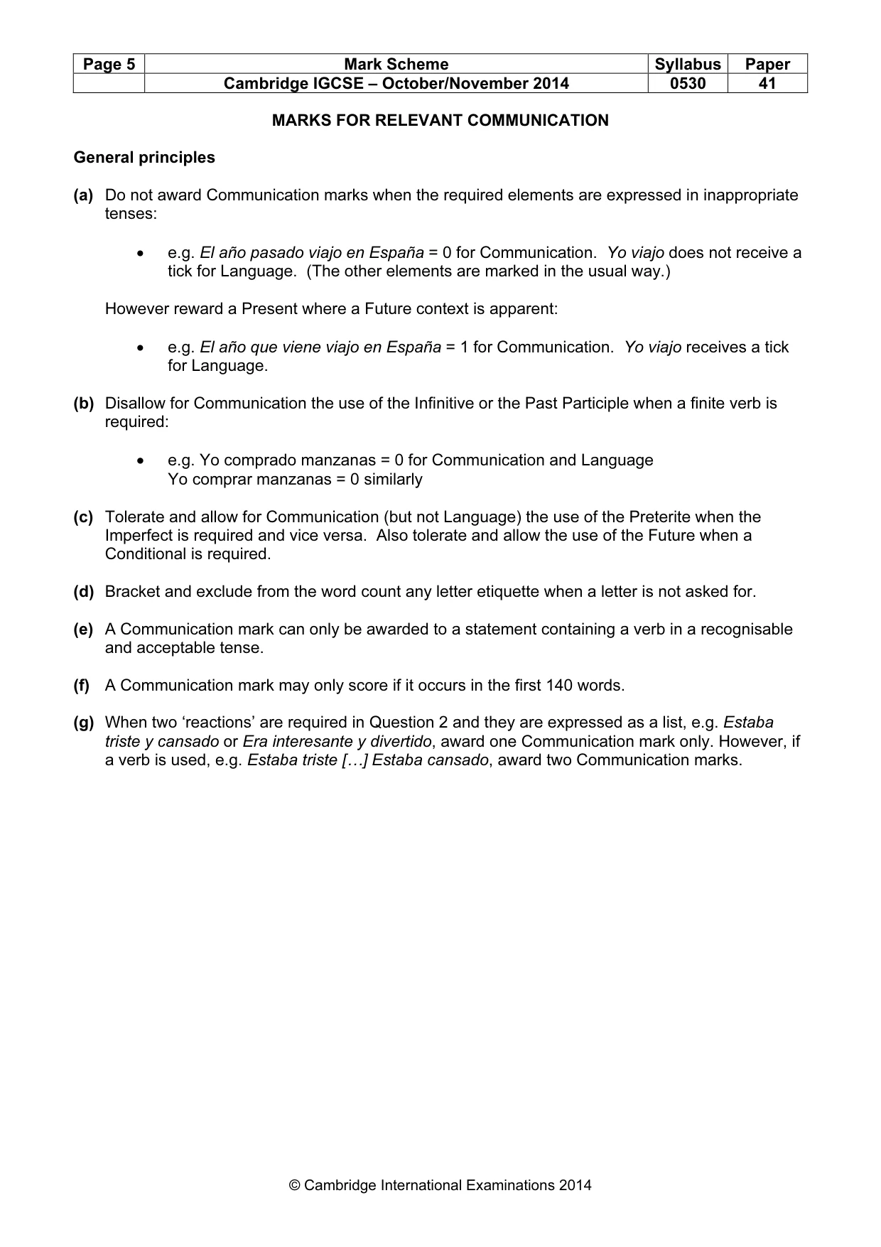 Mark scheme, page 5 of 20