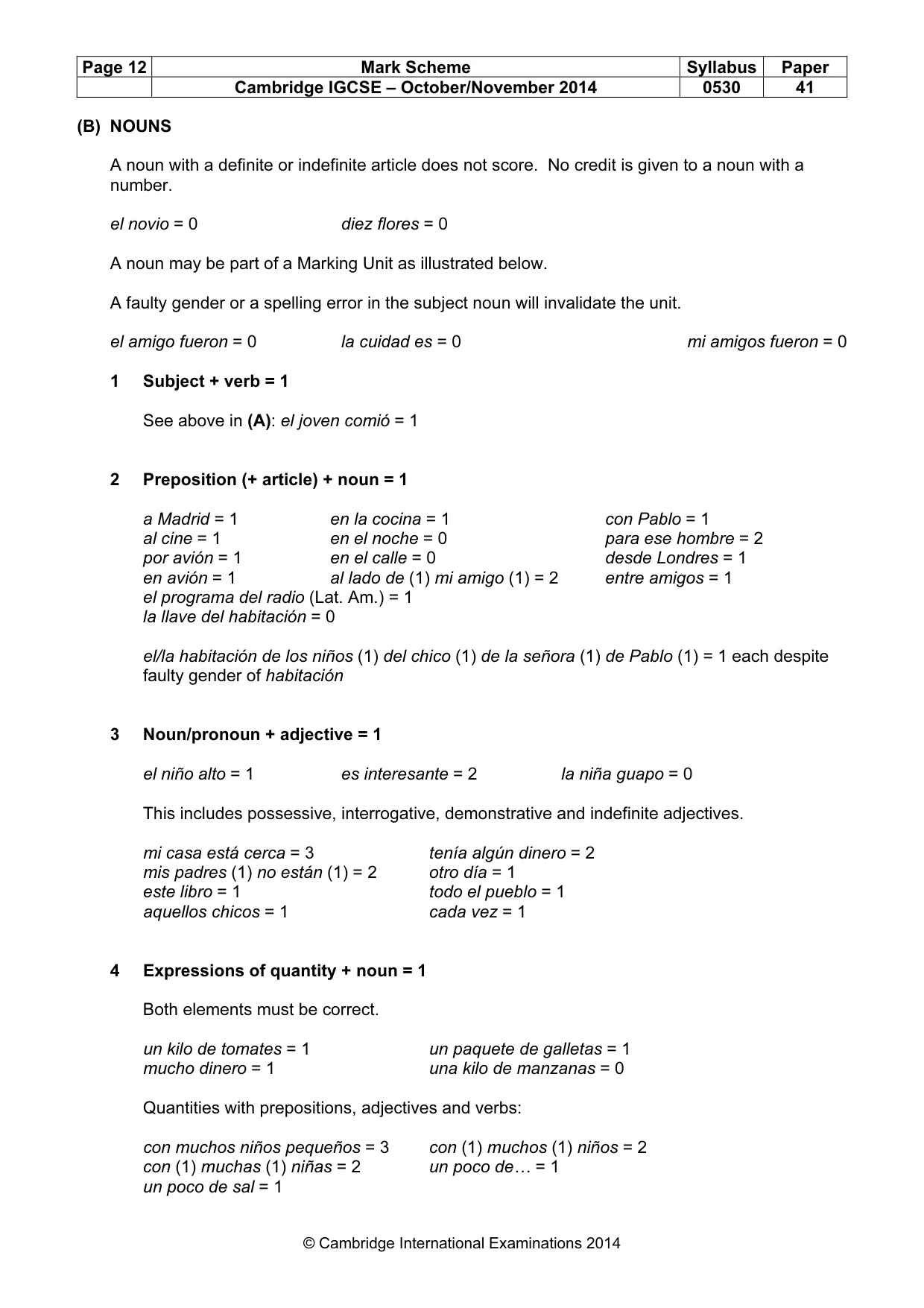 Mark scheme, page 12 of 20