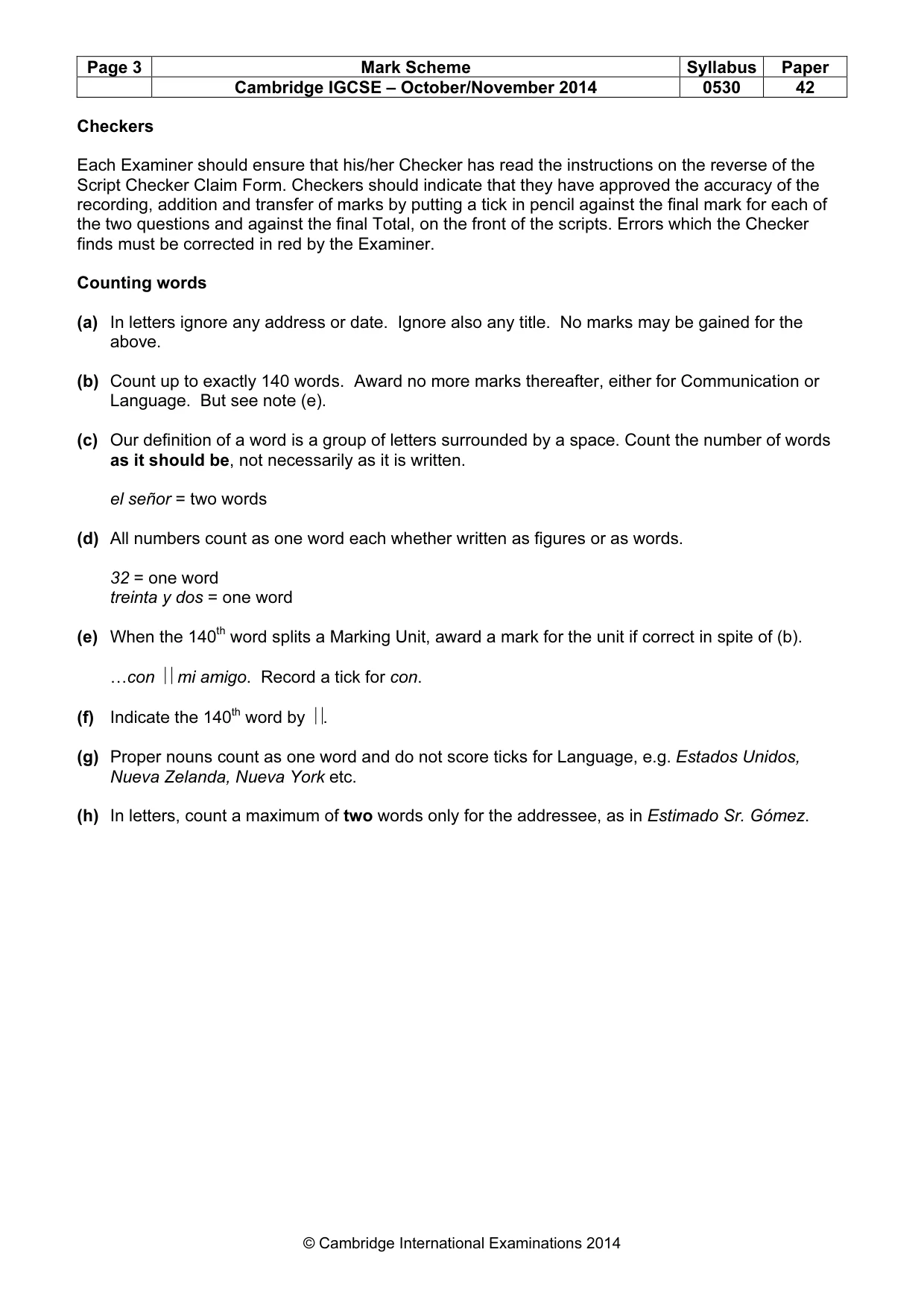 Mark scheme, page 3 of 20