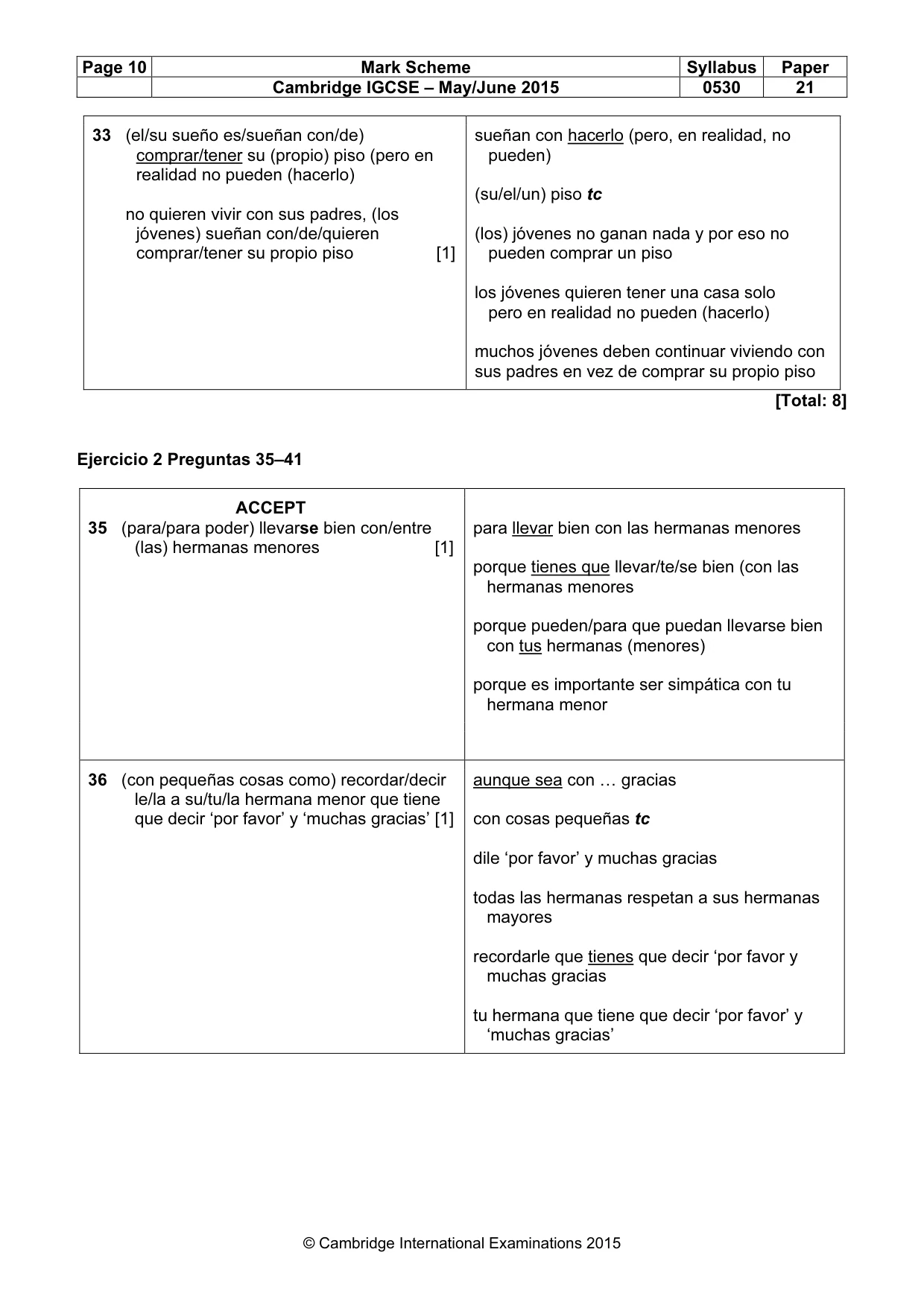 Mark scheme, page 10 of 11