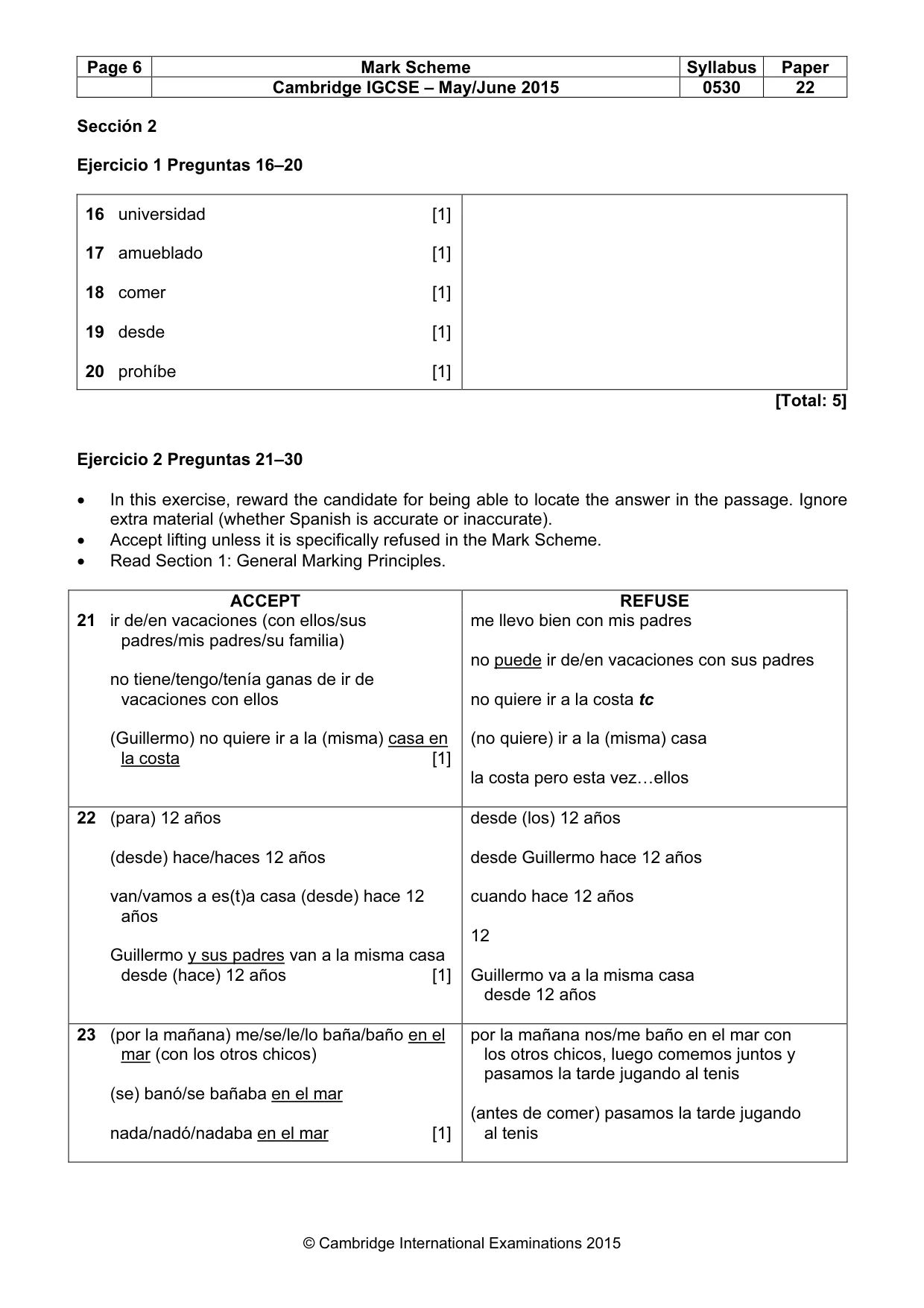 Mark scheme, page 6 of 13