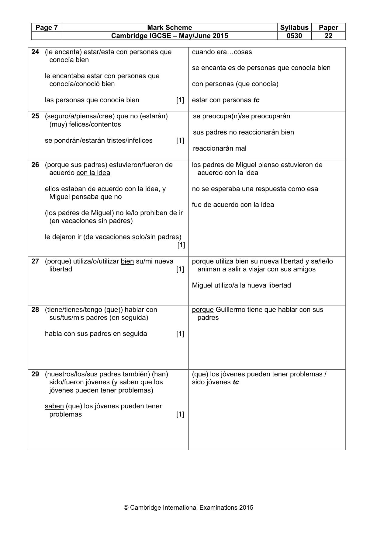 Mark scheme, page 7 of 13