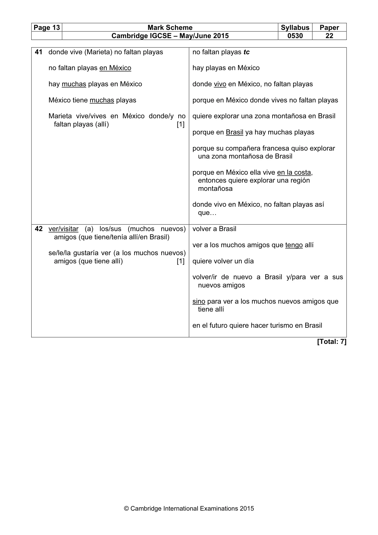 Mark scheme, page 13 of 13