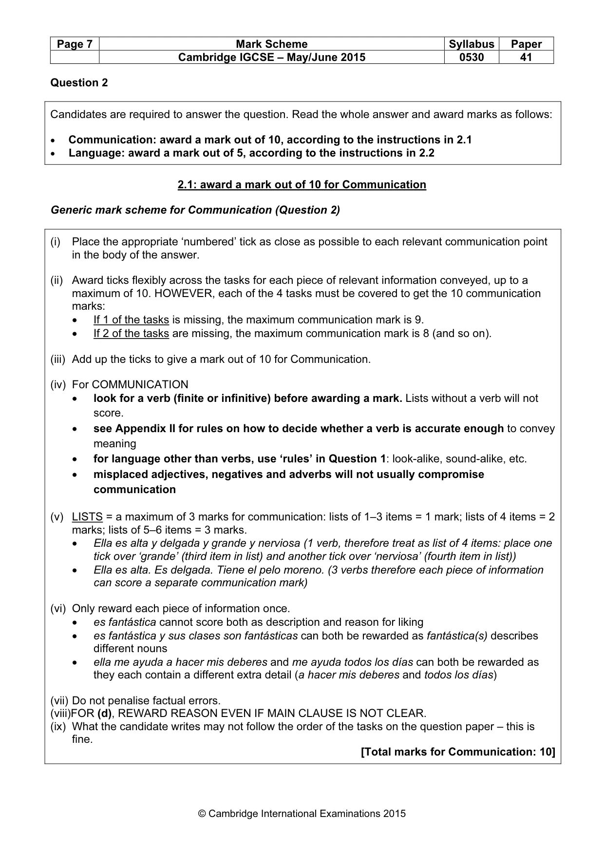 Mark scheme, page 7 of 27