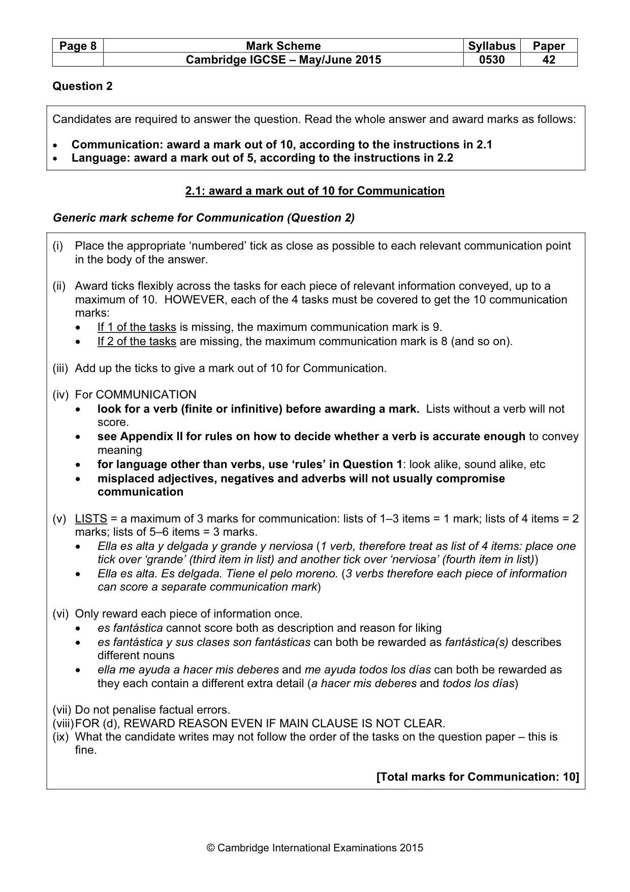 Mark scheme, page 8 of 28