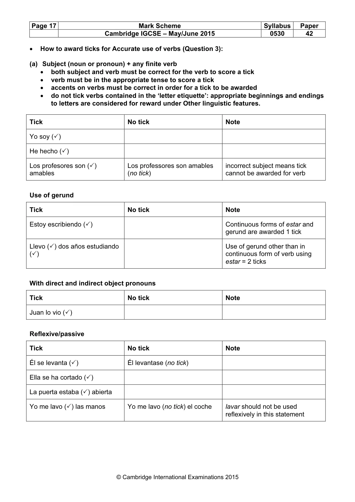 Mark scheme, page 17 of 28