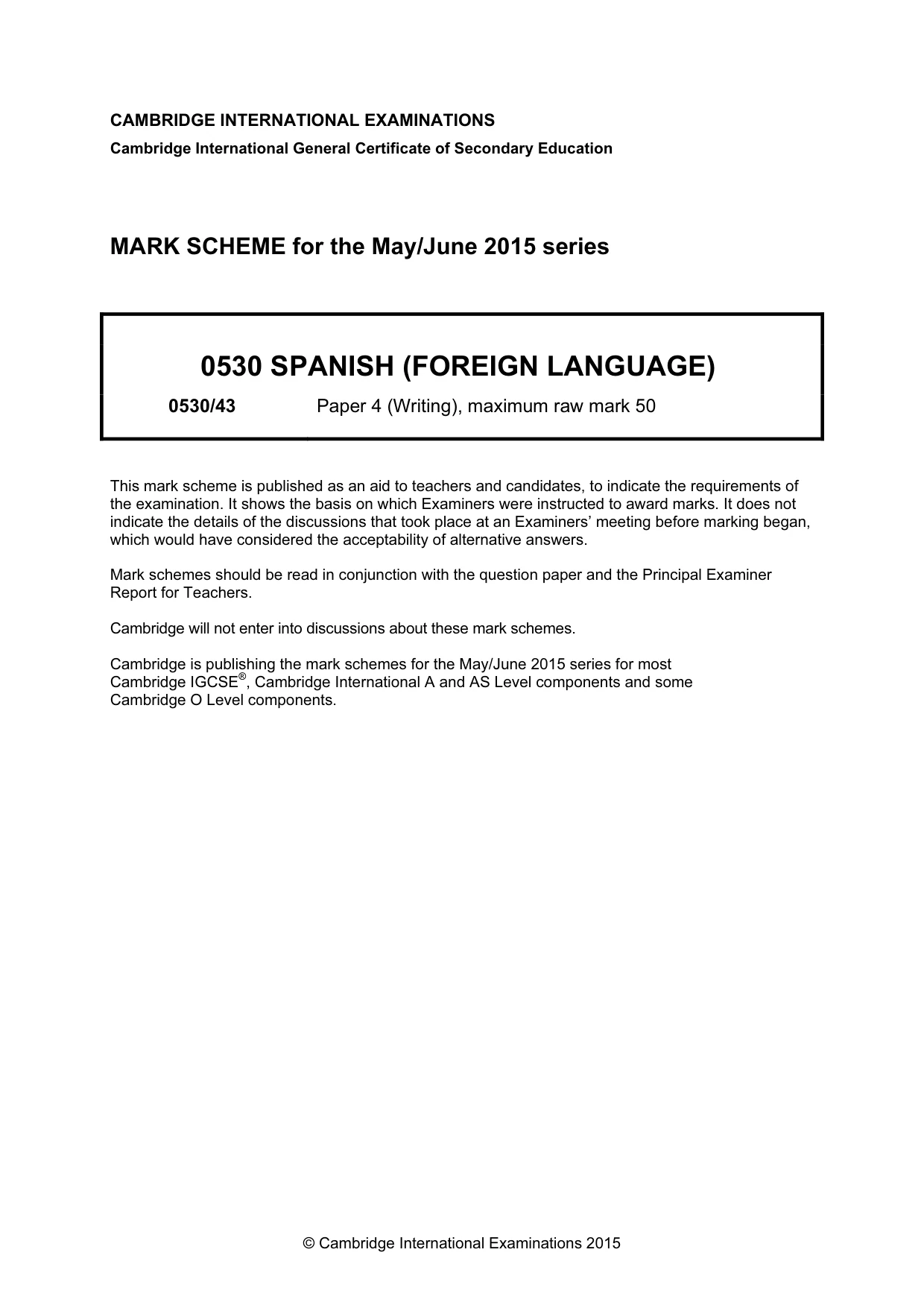 Mark scheme, page 1 of 27