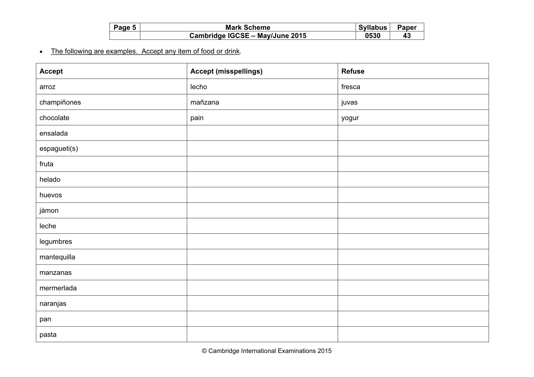 Mark scheme, page 5 of 27