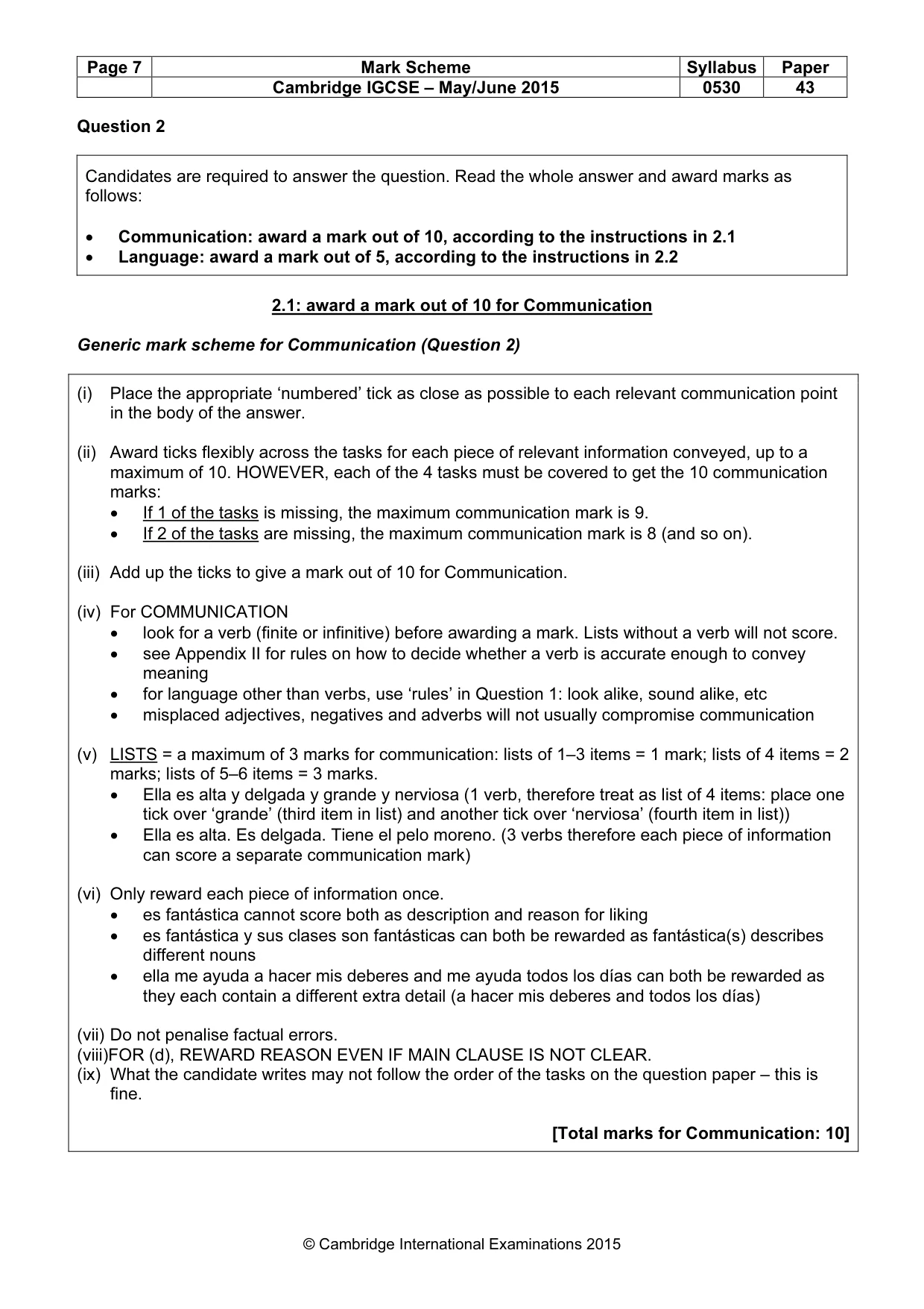 Mark scheme, page 7 of 27