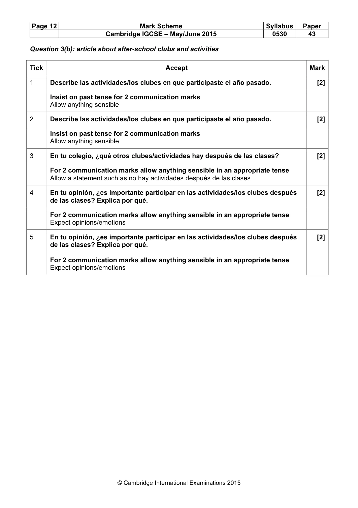 Mark scheme, page 12 of 27