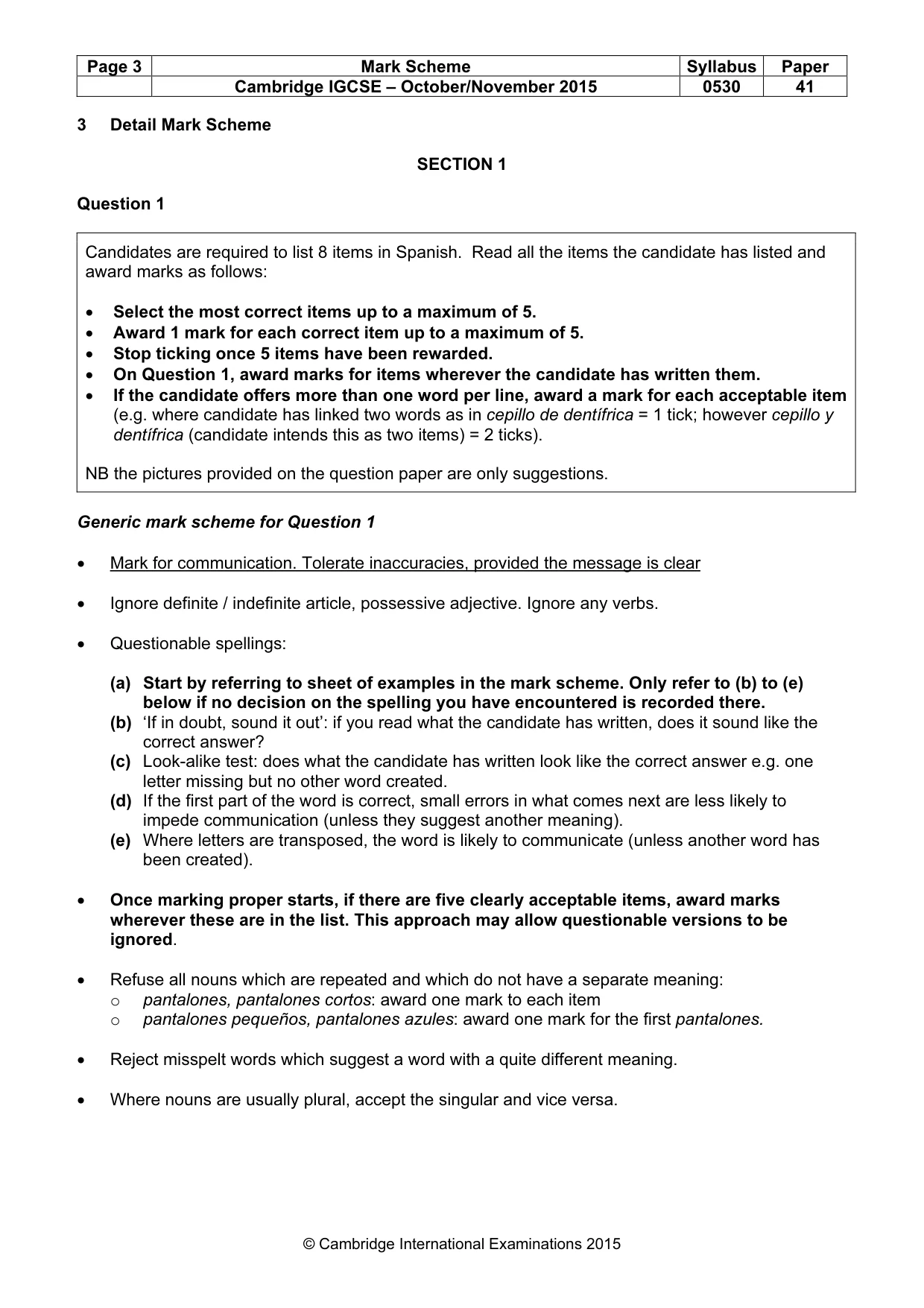 Mark scheme, page 3 of 24