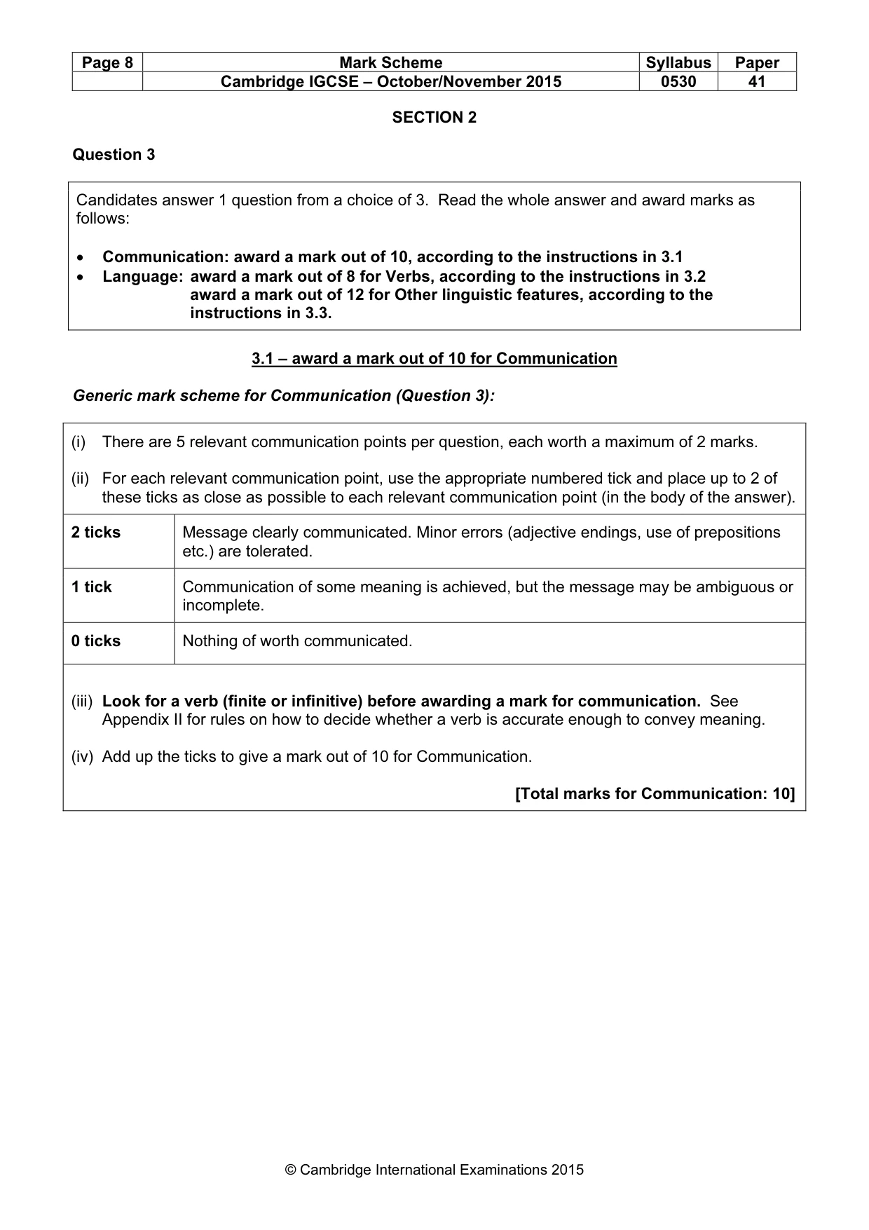 Mark scheme, page 8 of 24