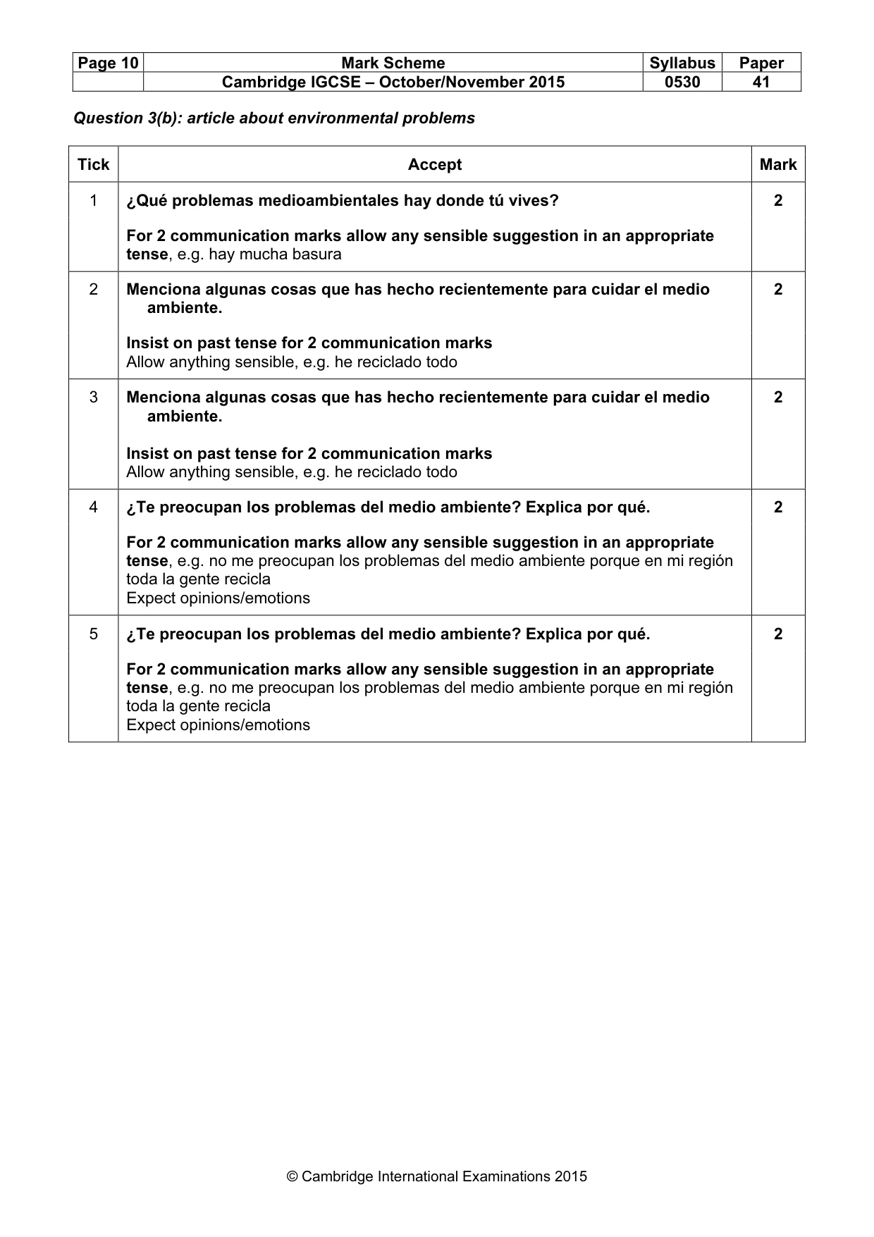 Mark scheme, page 10 of 24