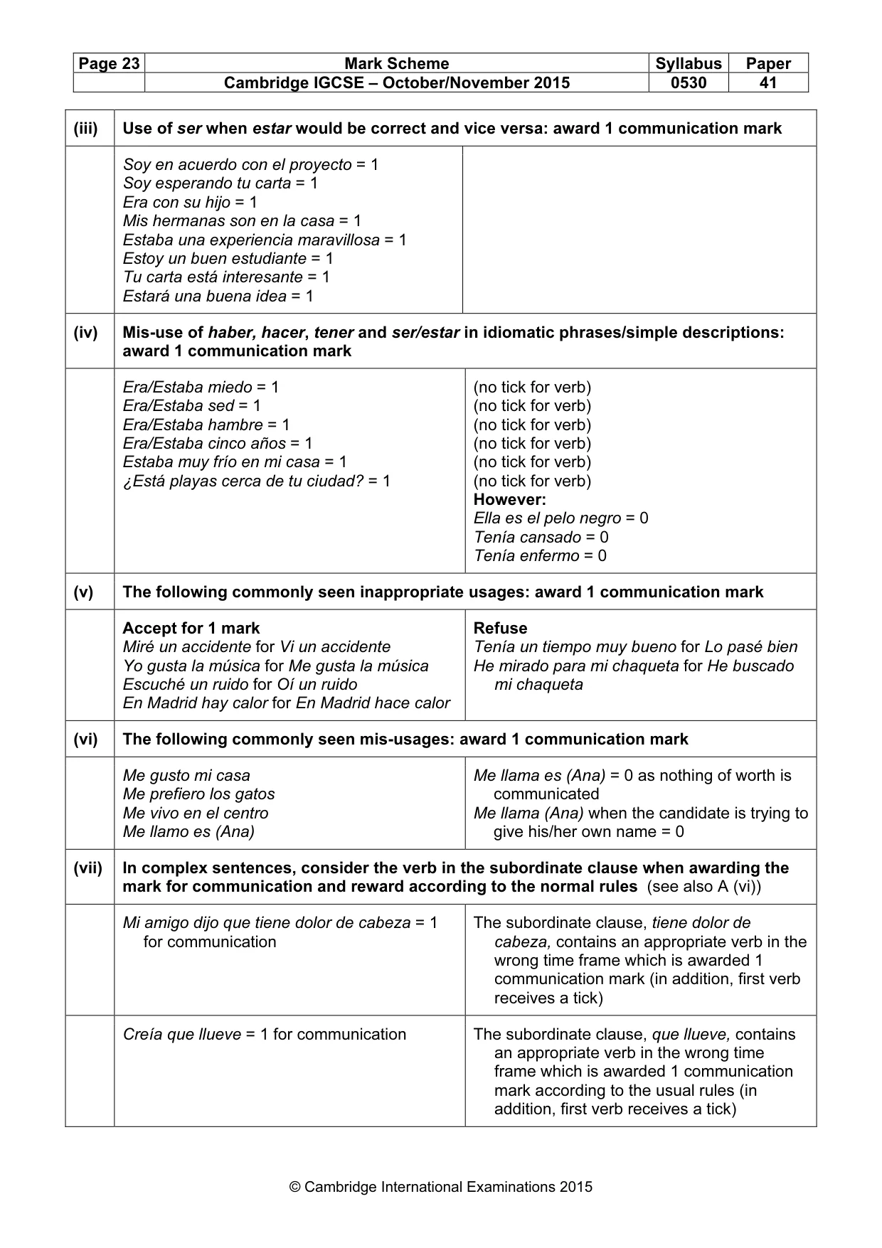 Mark scheme, page 23 of 24