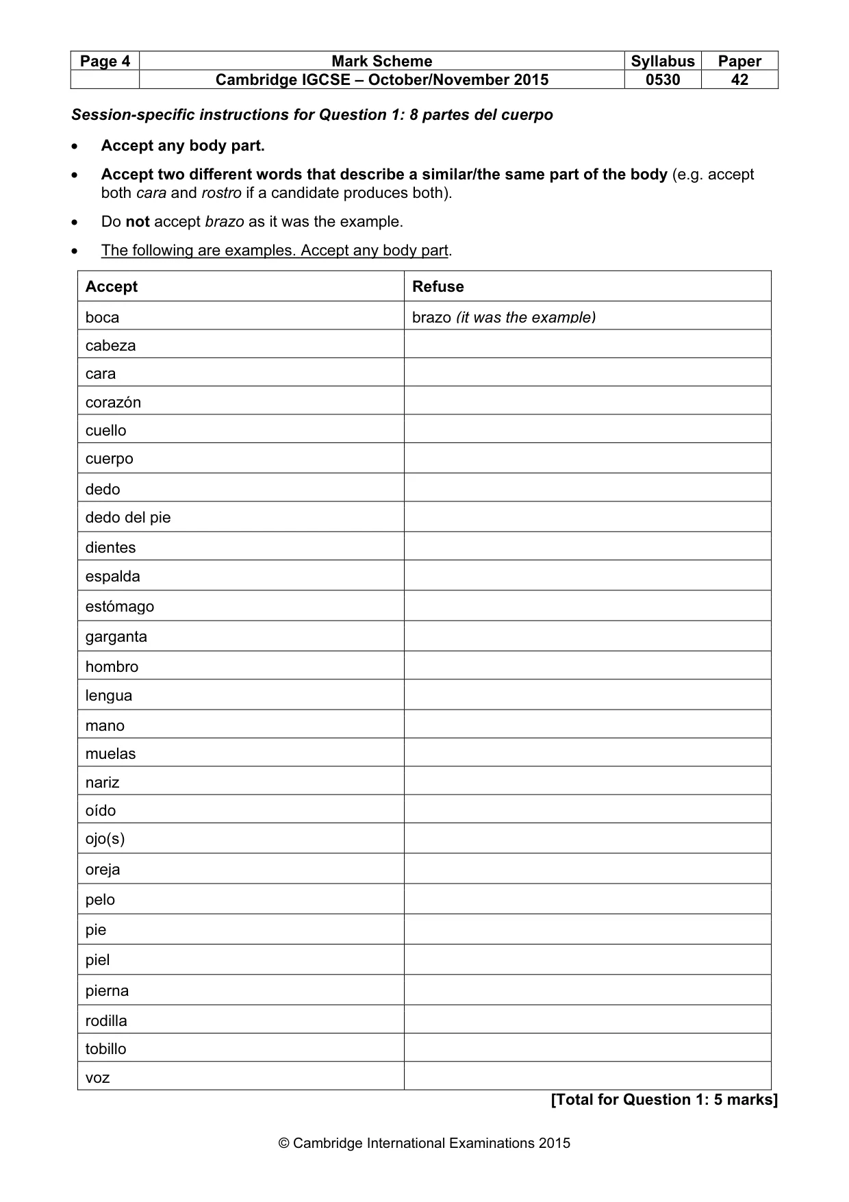 Mark scheme, page 4 of 24