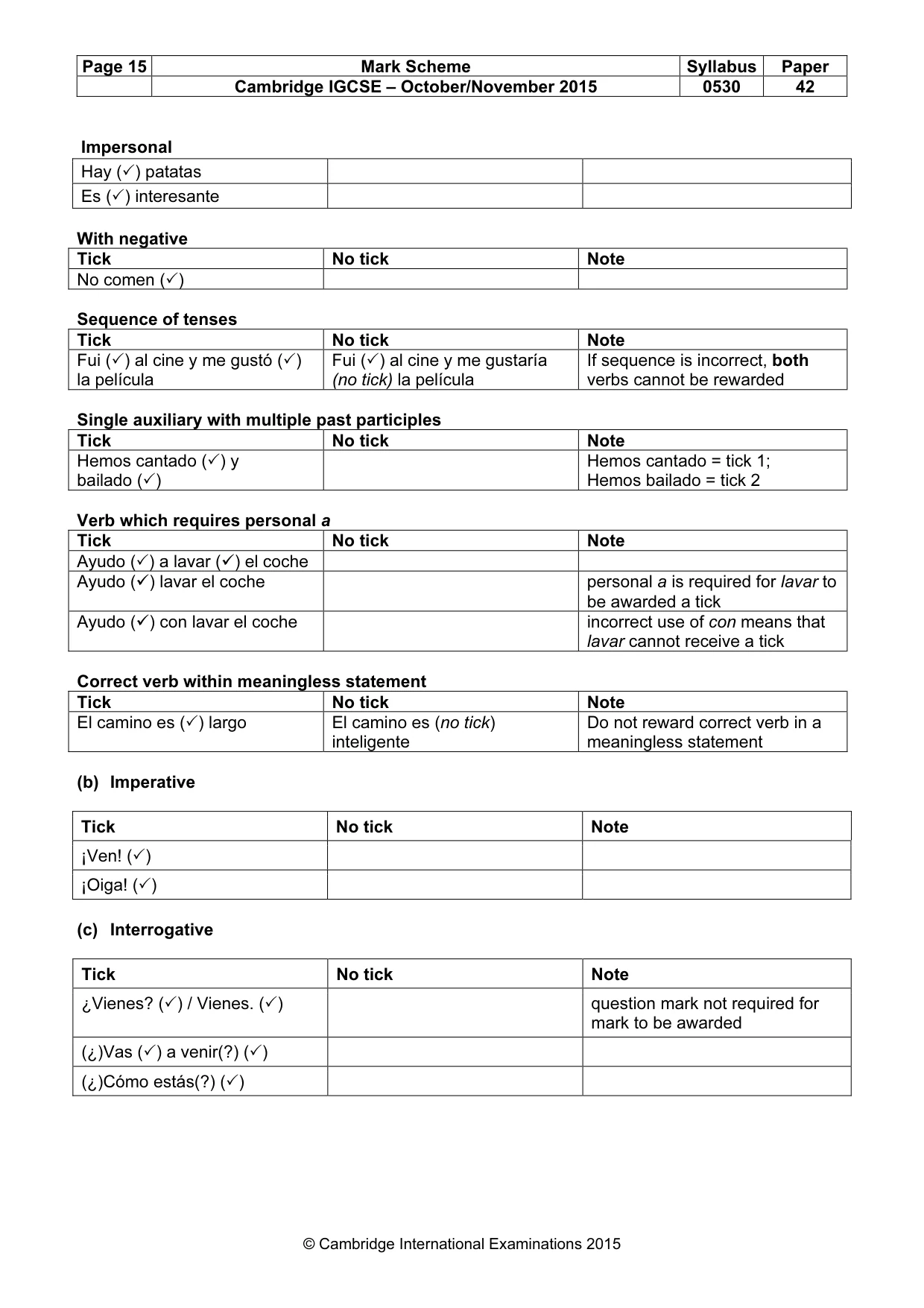 Mark scheme, page 15 of 24