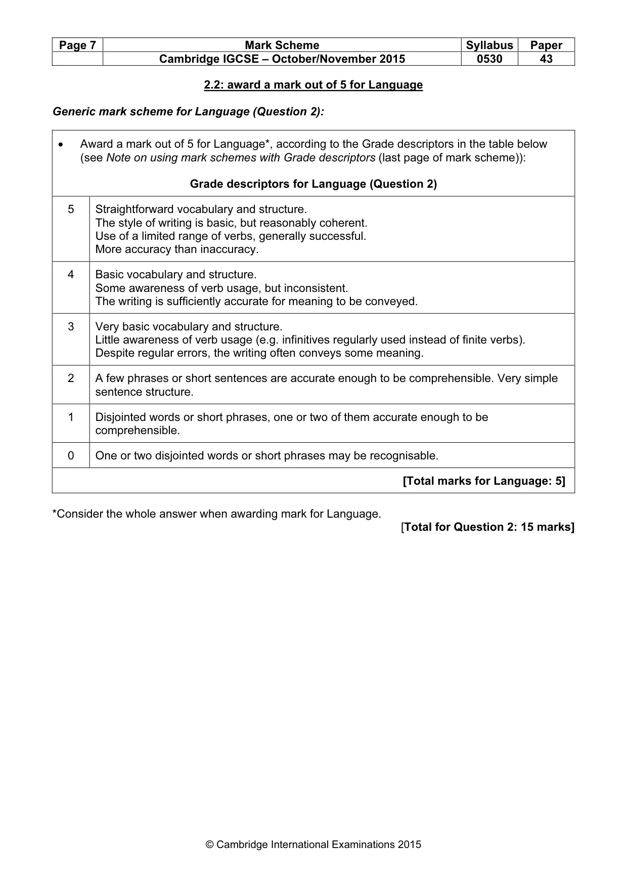 Mark scheme, page 7 of 24
