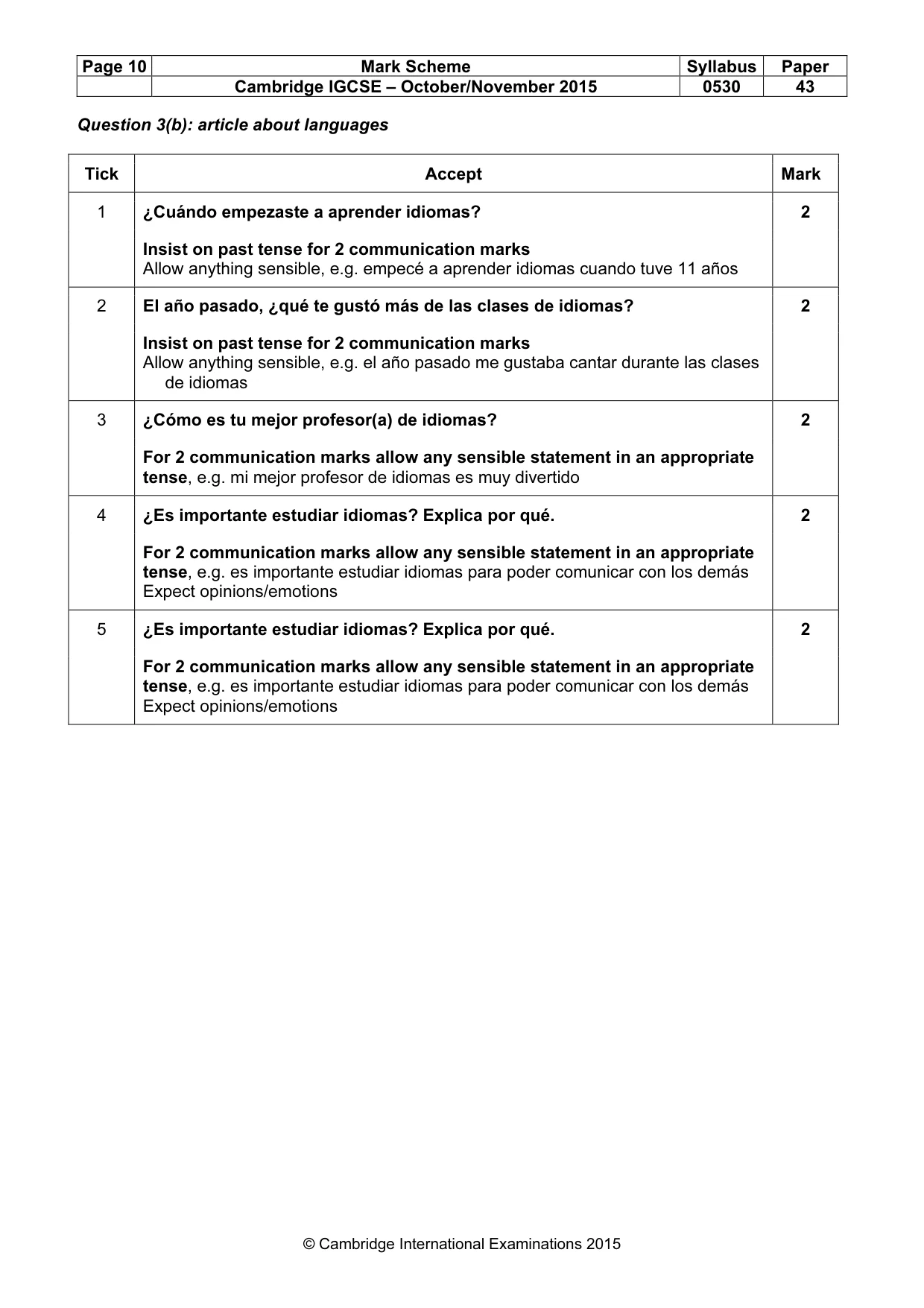Mark scheme, page 10 of 24