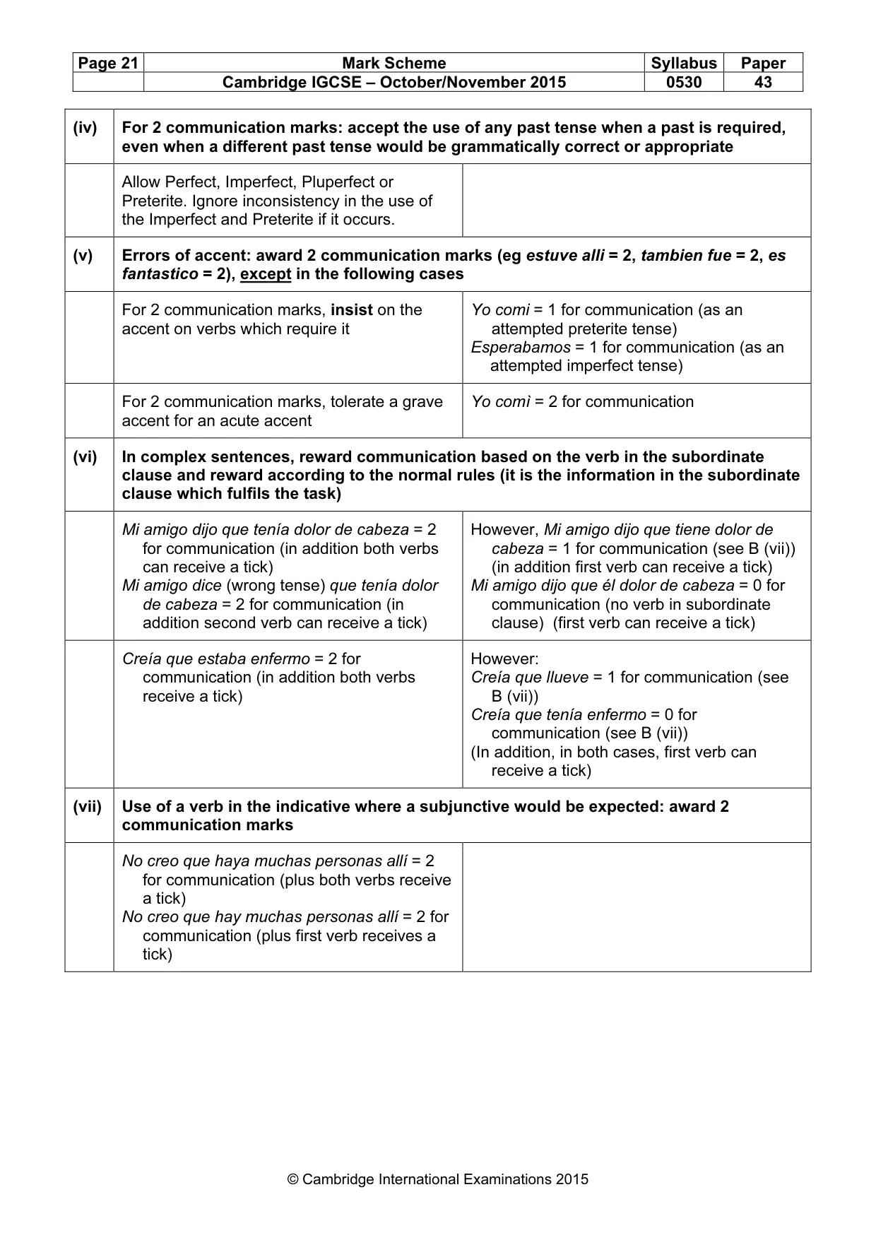 Mark scheme, page 21 of 24