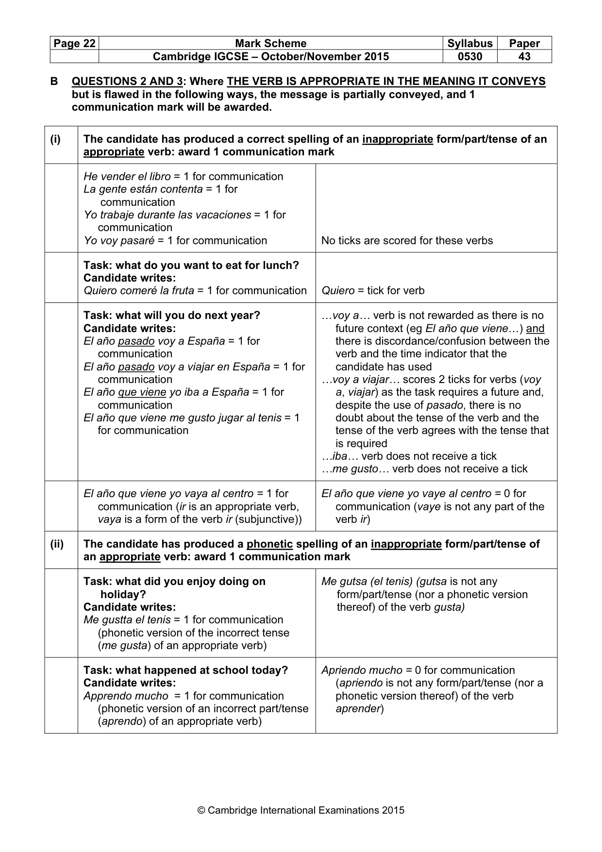 Mark scheme, page 22 of 24