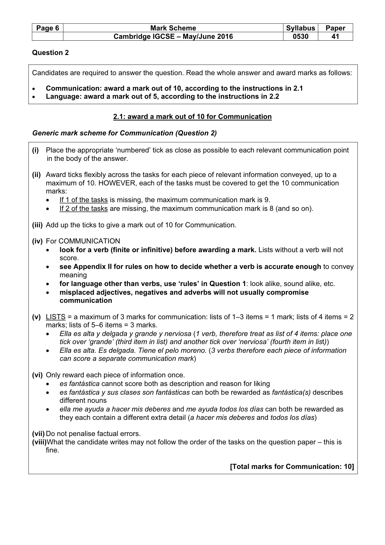 Mark scheme, page 6 of 26