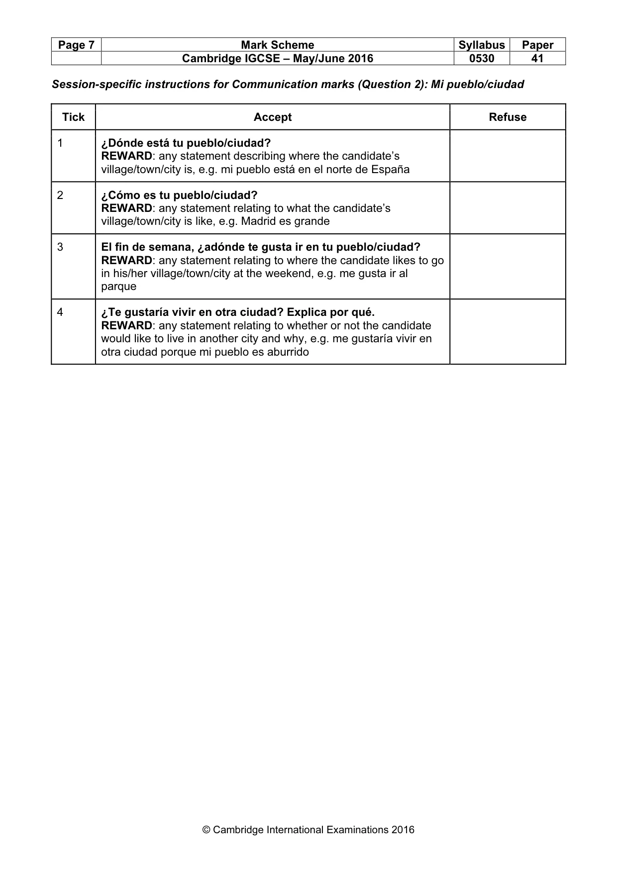 Mark scheme, page 7 of 26