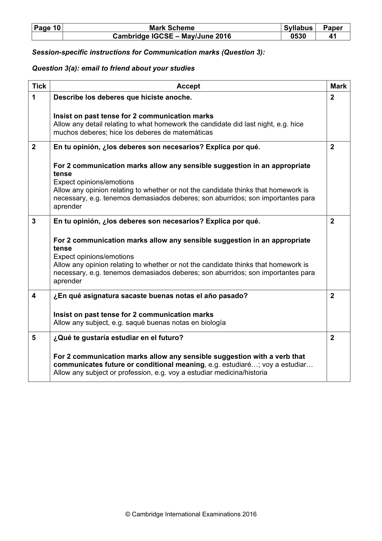 Mark scheme, page 10 of 26