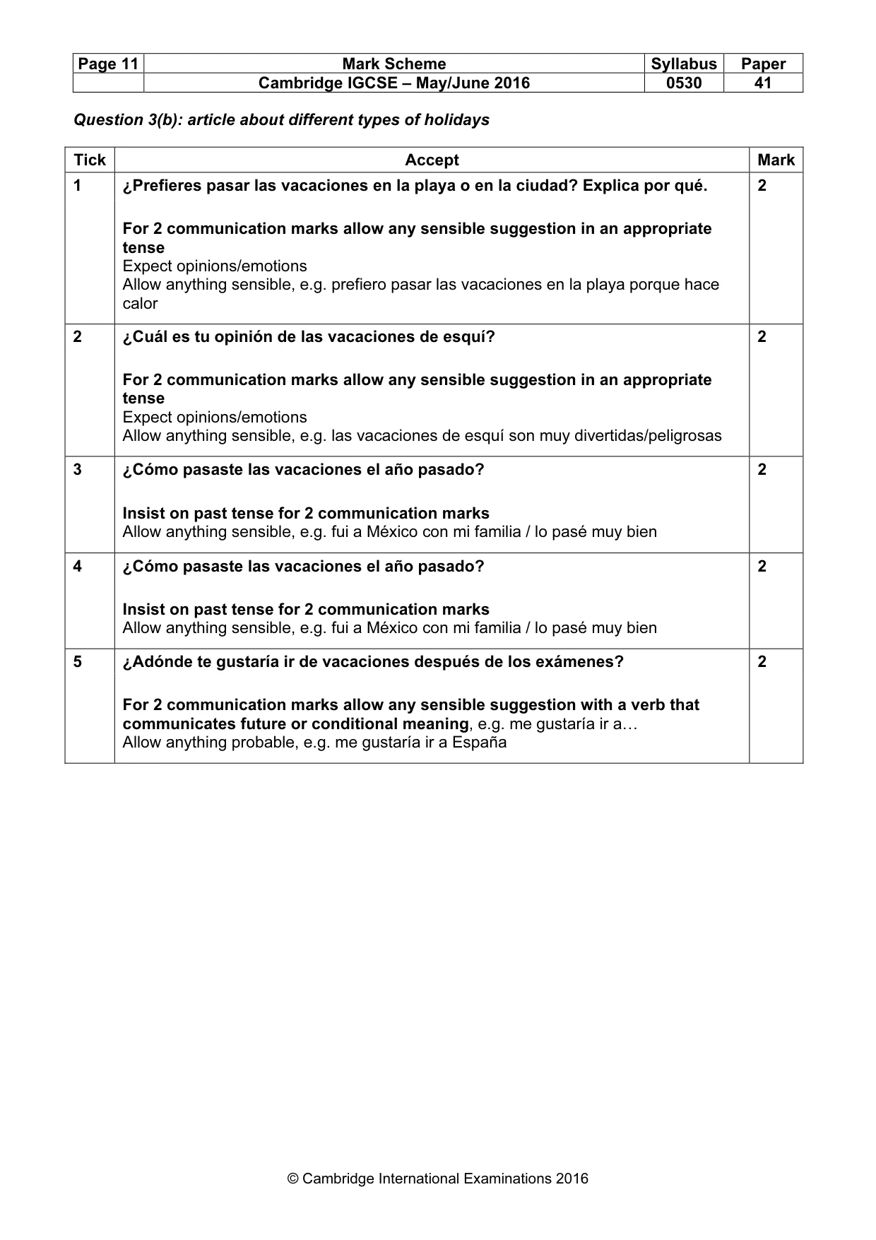 Mark scheme, page 11 of 26