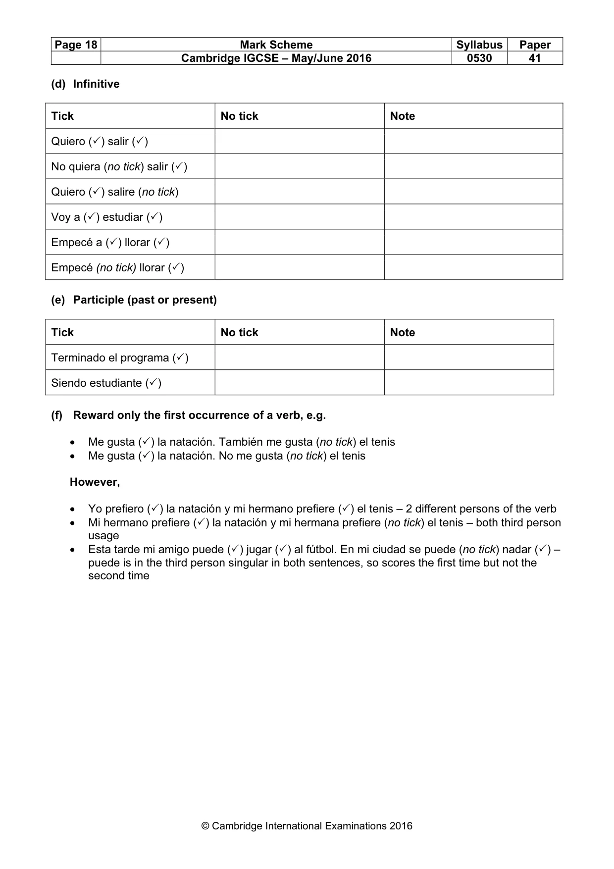 Mark scheme, page 18 of 26