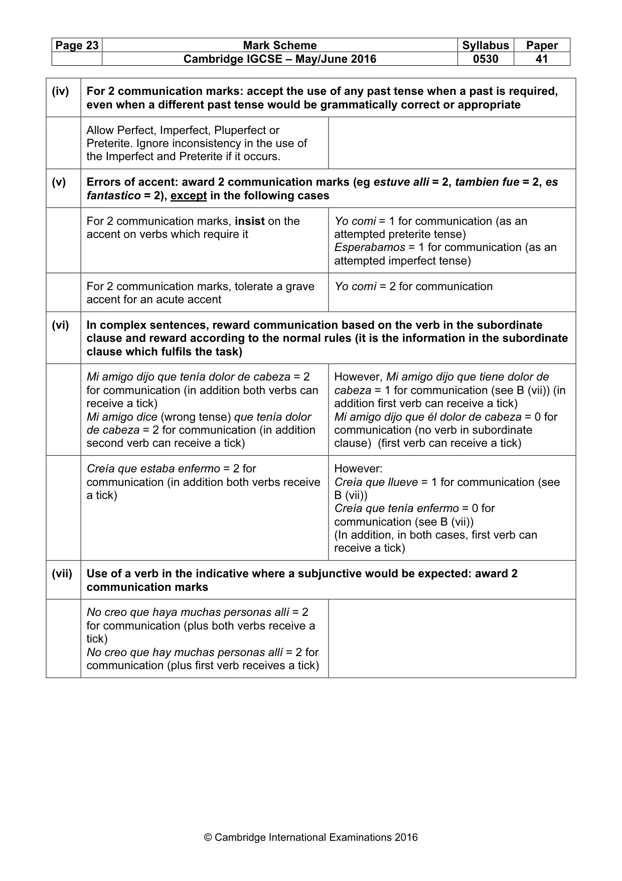 Mark scheme, page 23 of 26