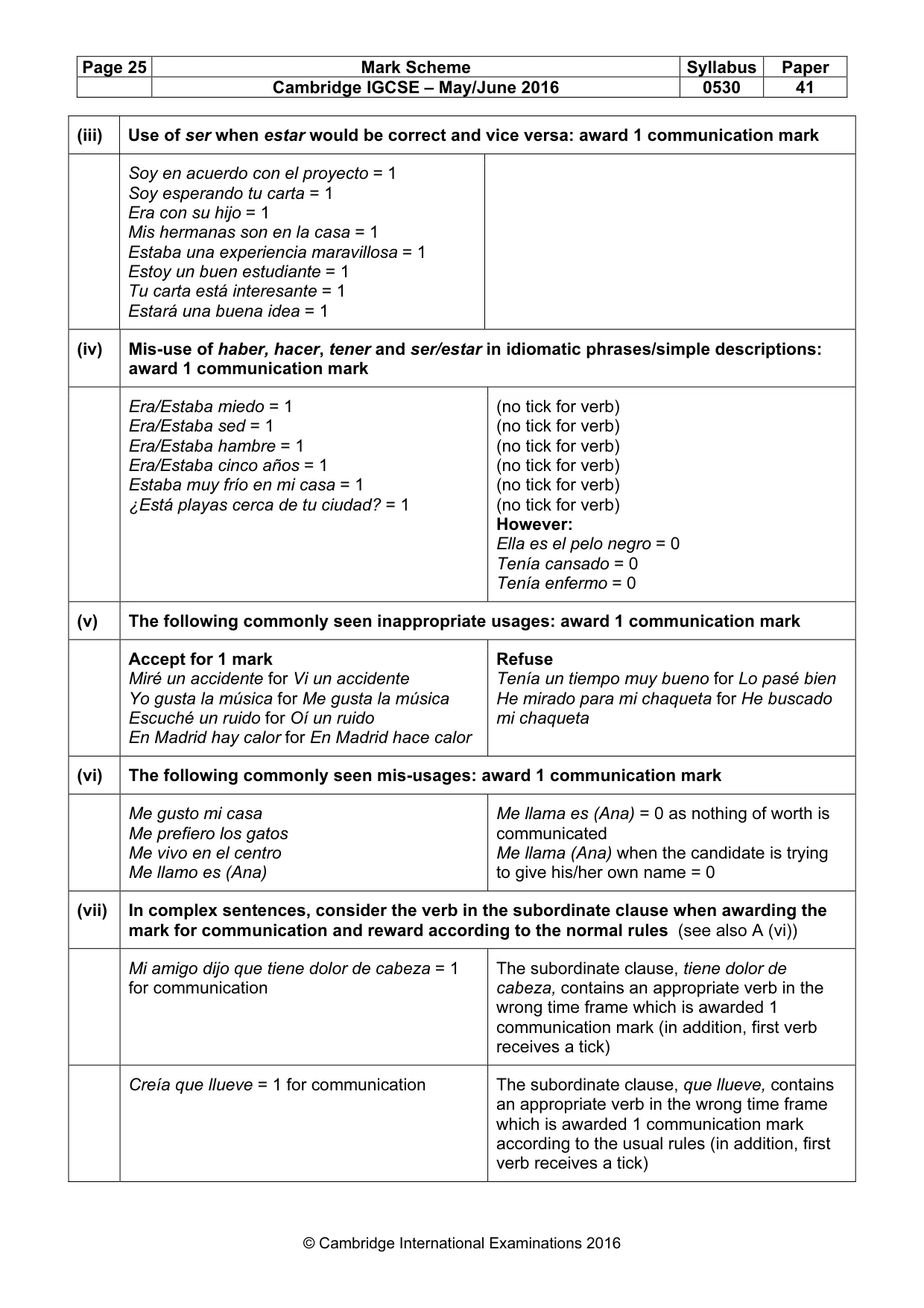 Mark scheme, page 25 of 26