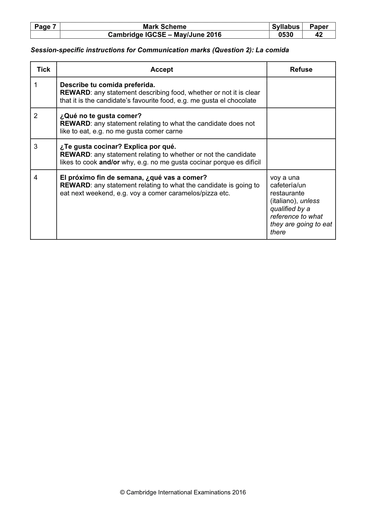 Mark scheme, page 7 of 26