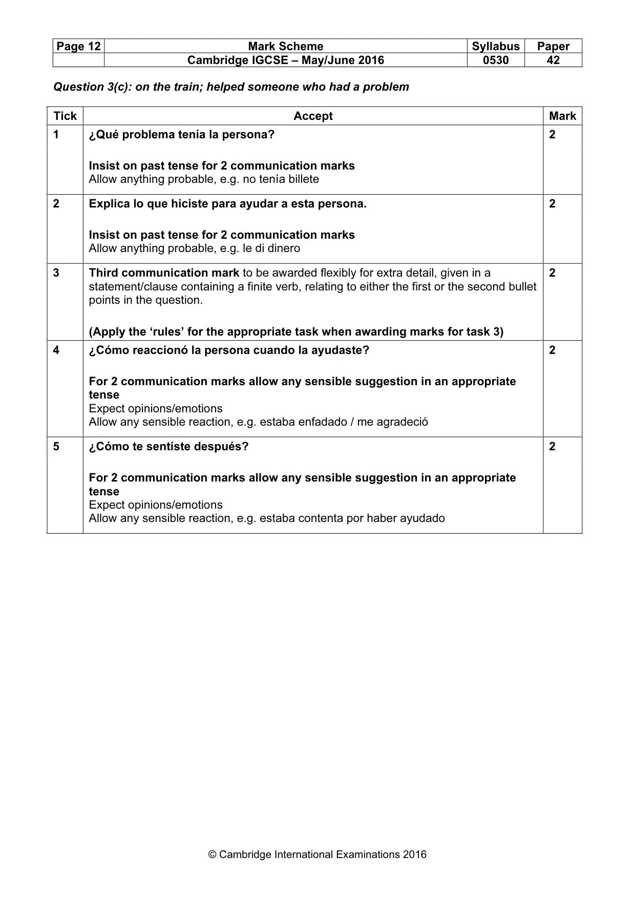 Mark scheme, page 12 of 26