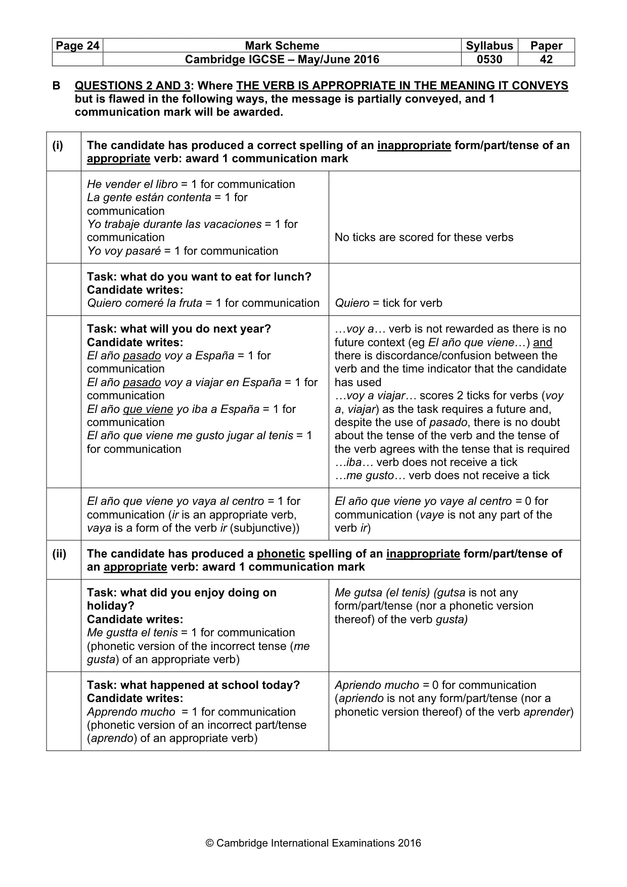 Mark scheme, page 24 of 26