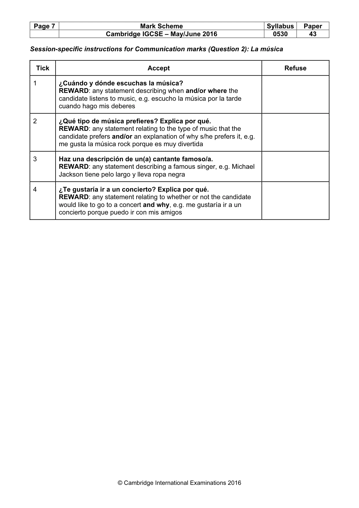 Mark scheme, page 7 of 26