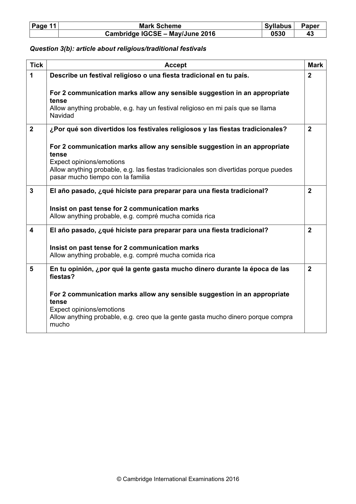 Mark scheme, page 11 of 26