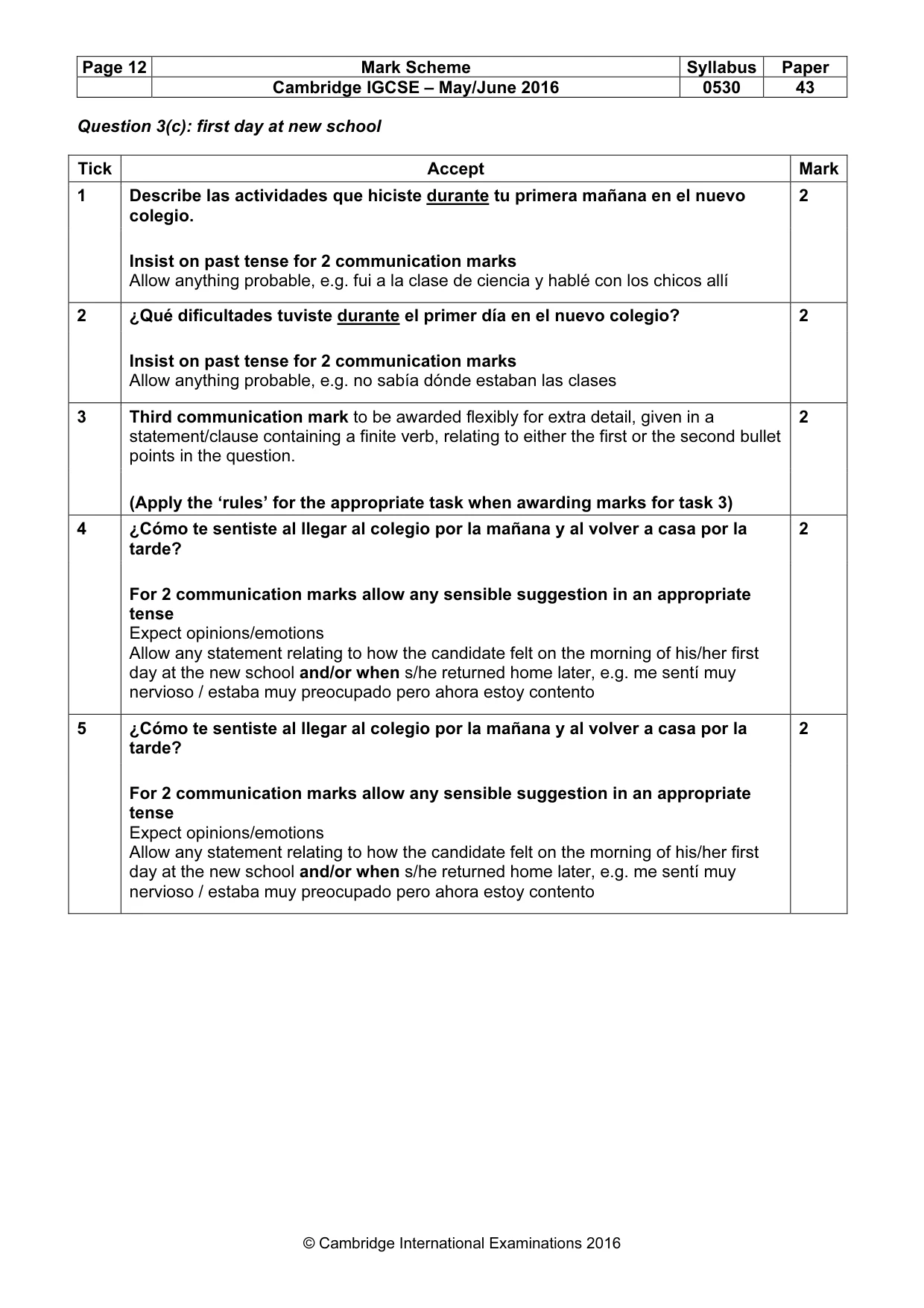 Mark scheme, page 12 of 26