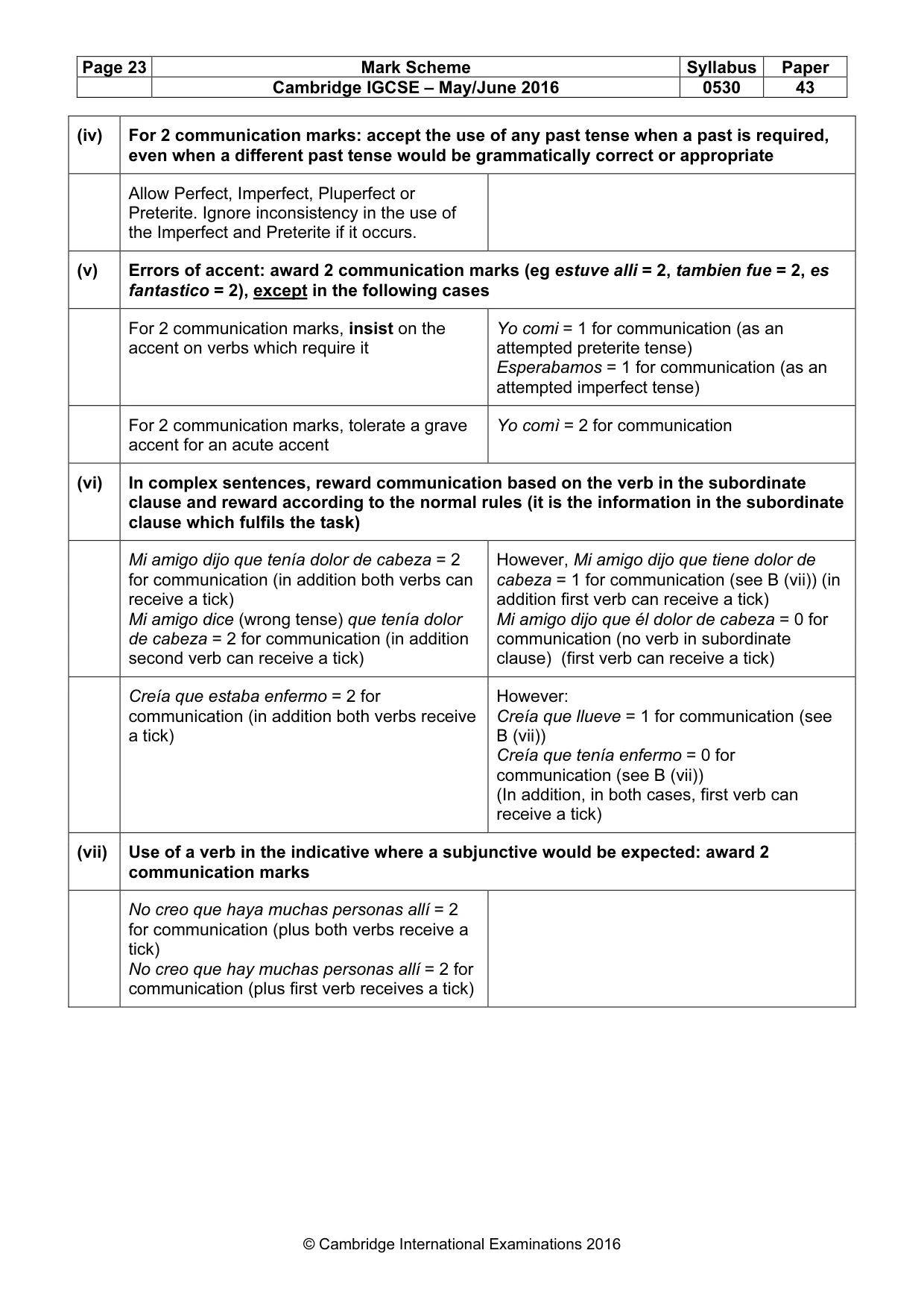 Mark scheme, page 23 of 26