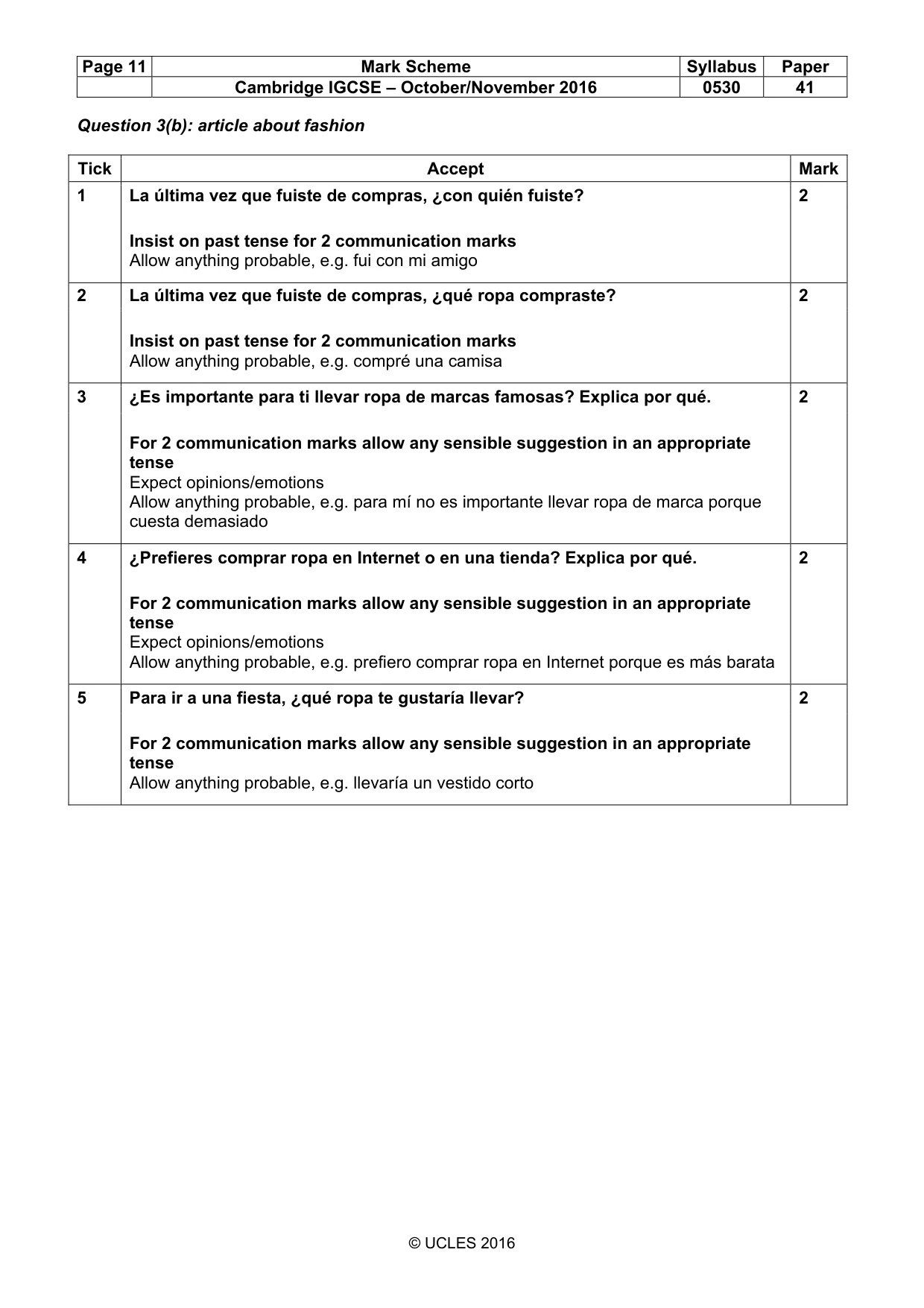 Mark scheme, page 11 of 26