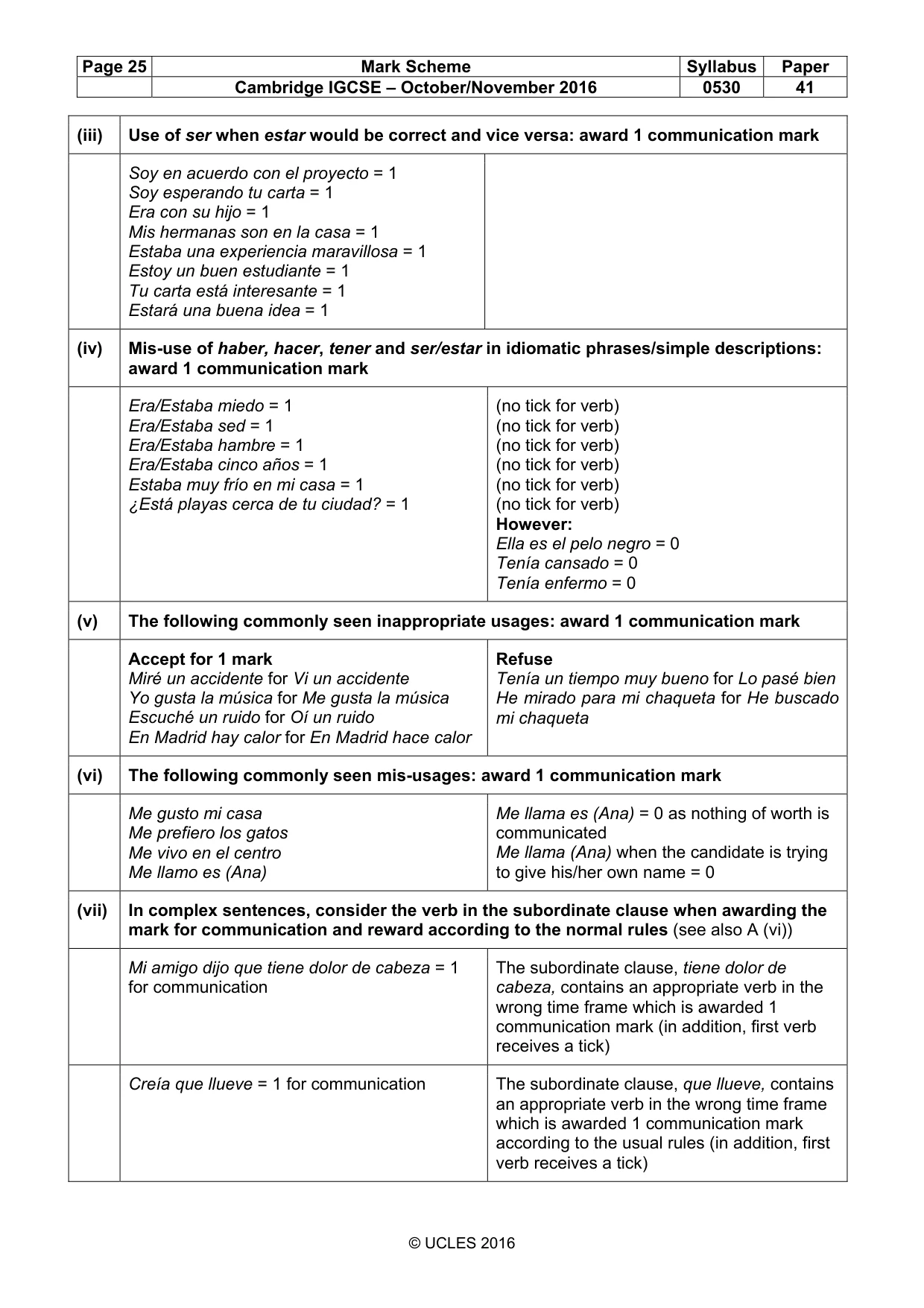 Mark scheme, page 25 of 26