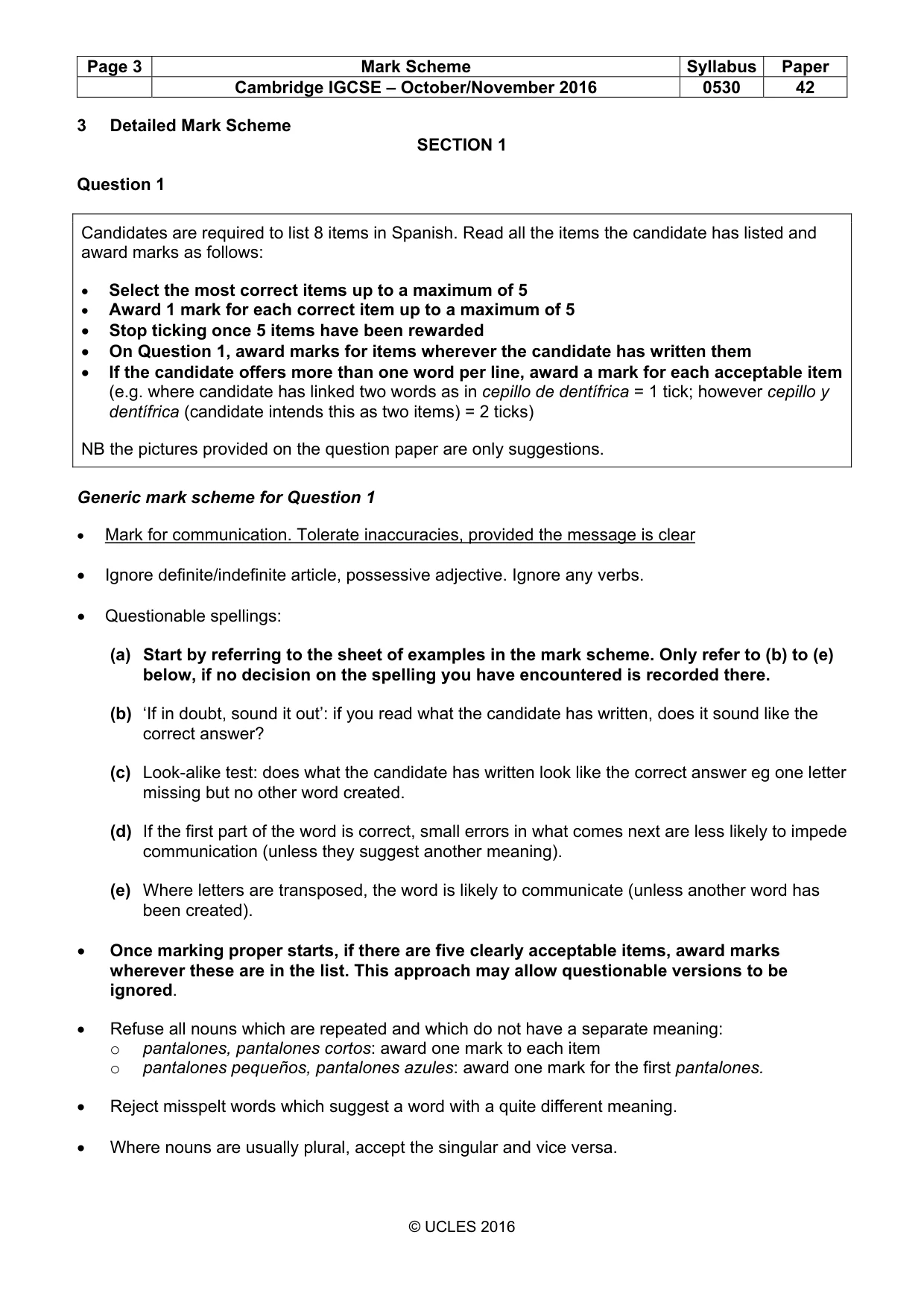 Mark scheme, page 3 of 26