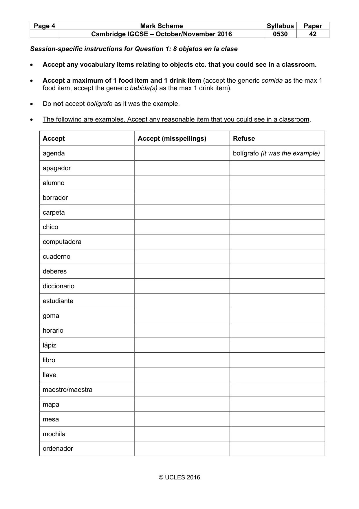 Mark scheme, page 4 of 26