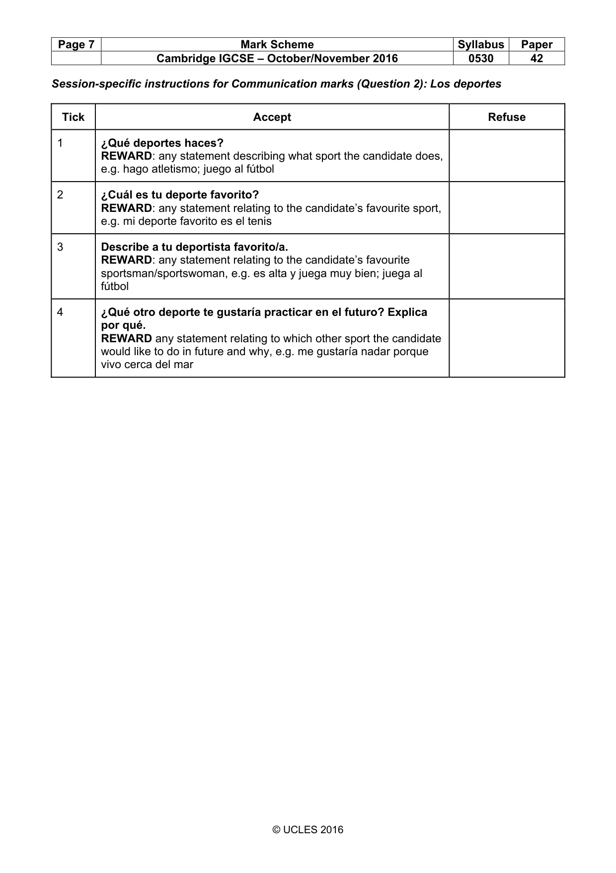 Mark scheme, page 7 of 26