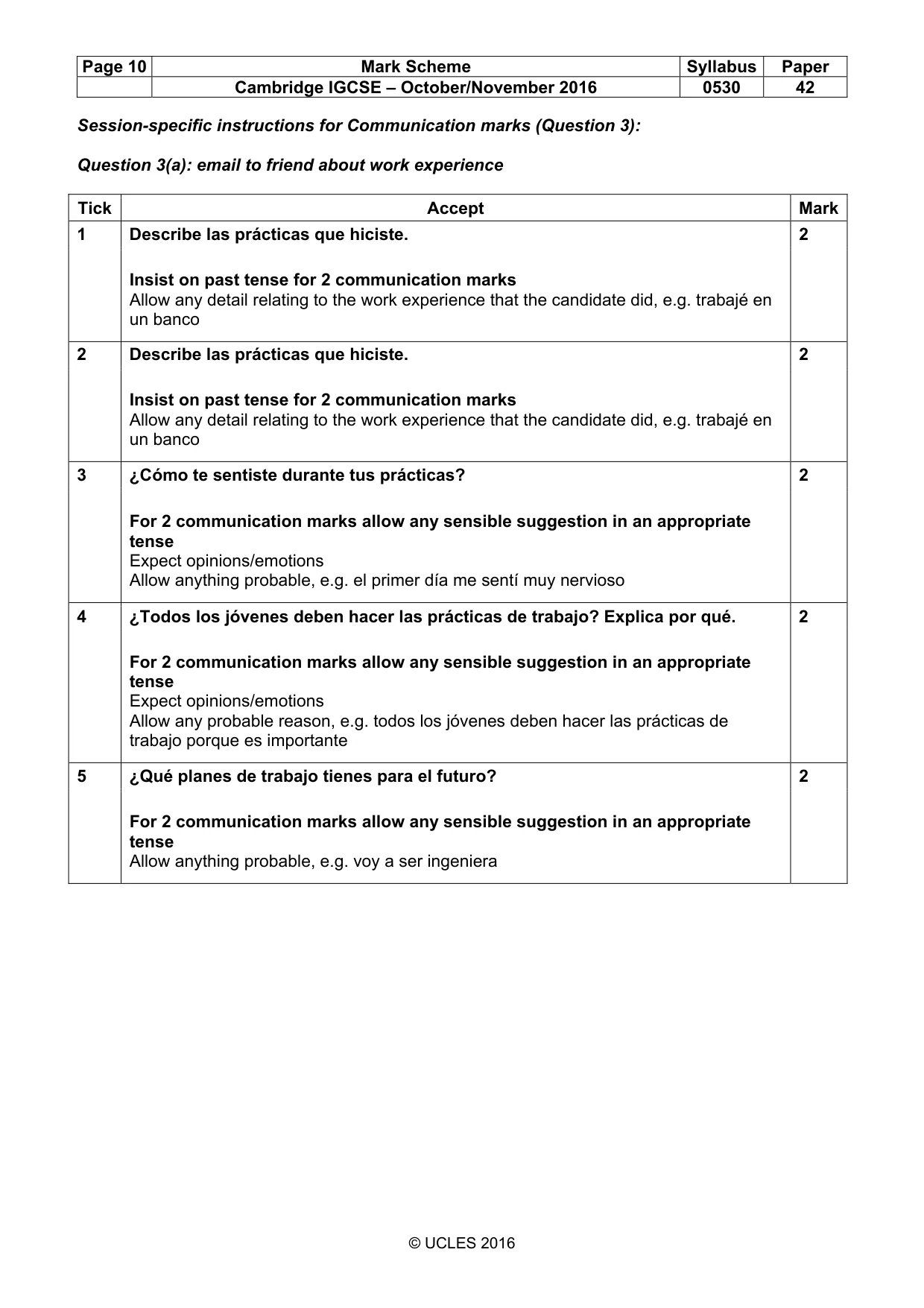 Mark scheme, page 10 of 26