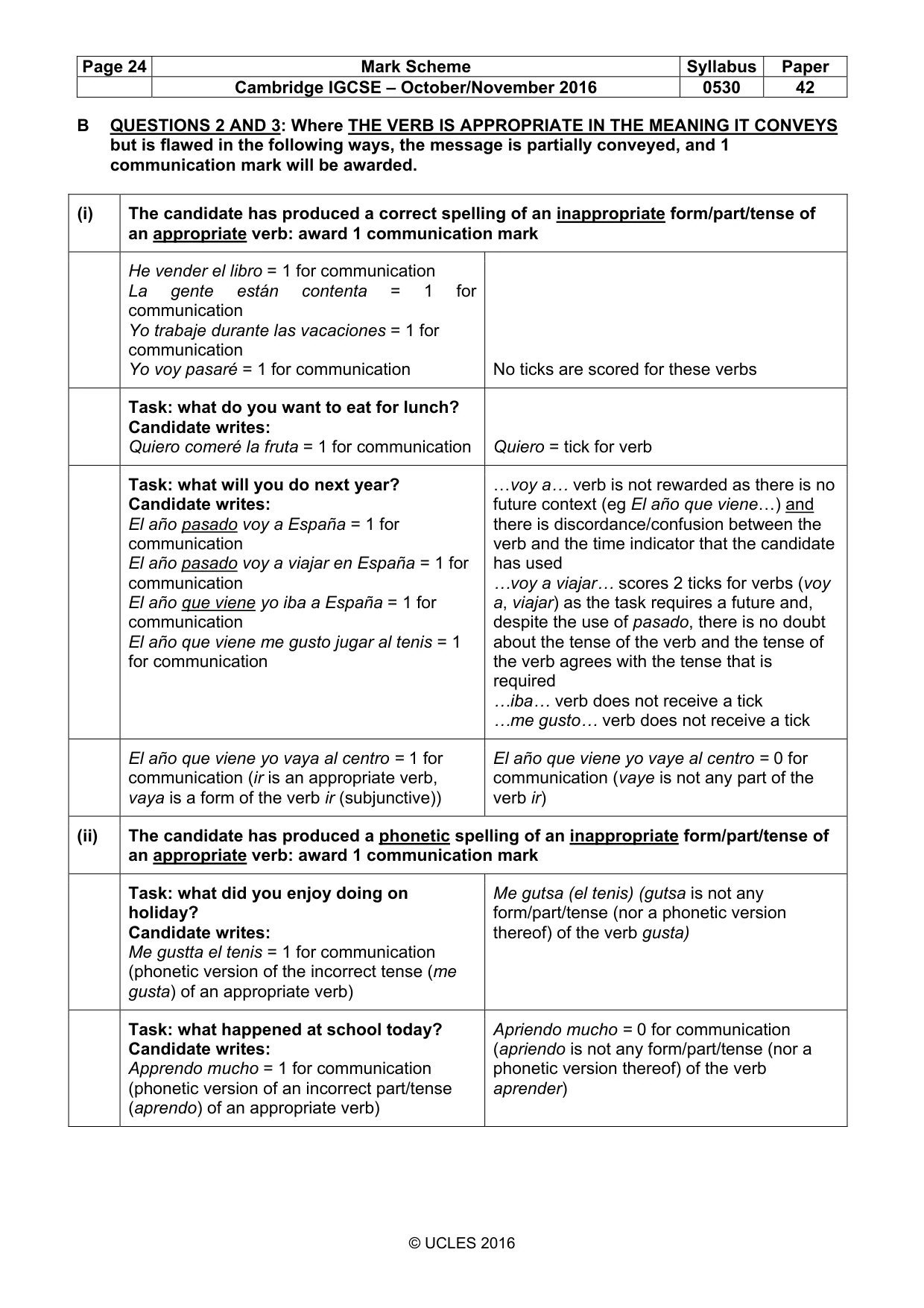 Mark scheme, page 24 of 26