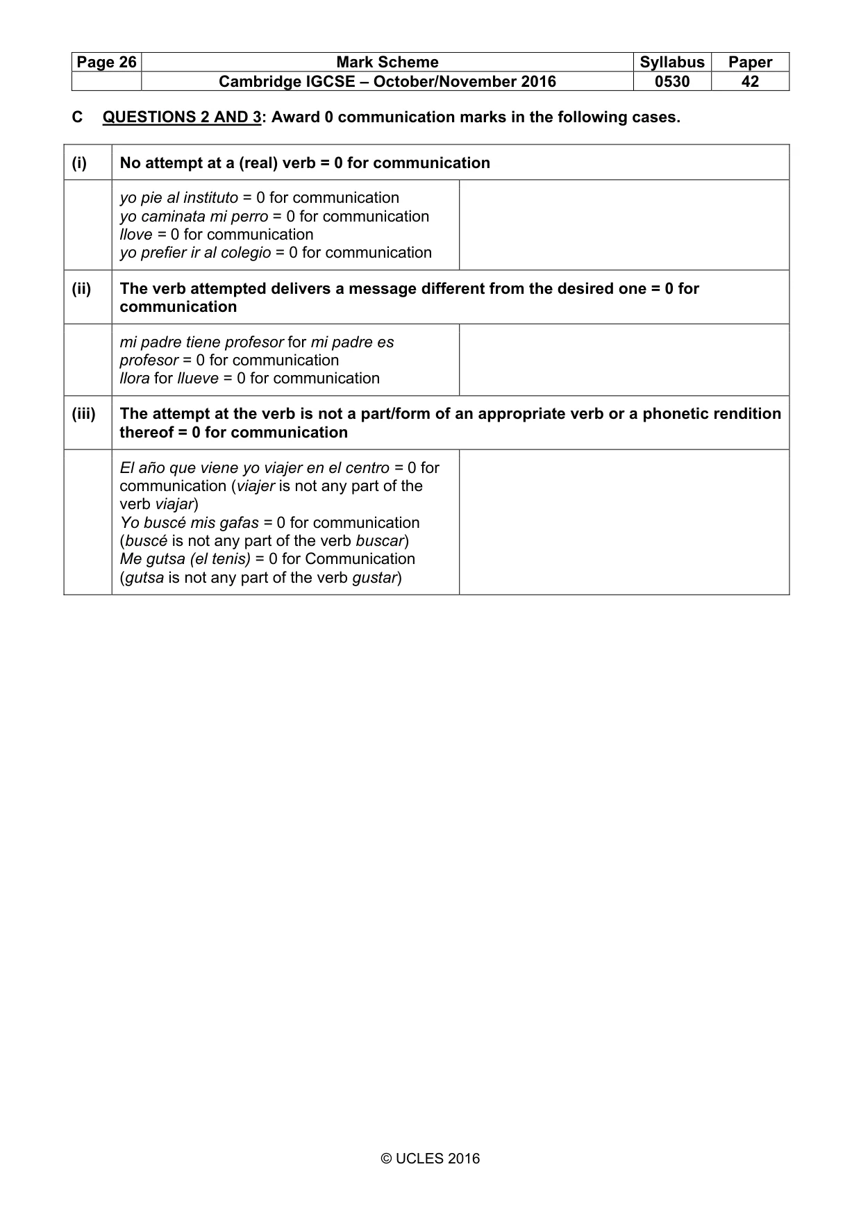 Mark scheme, page 26 of 26